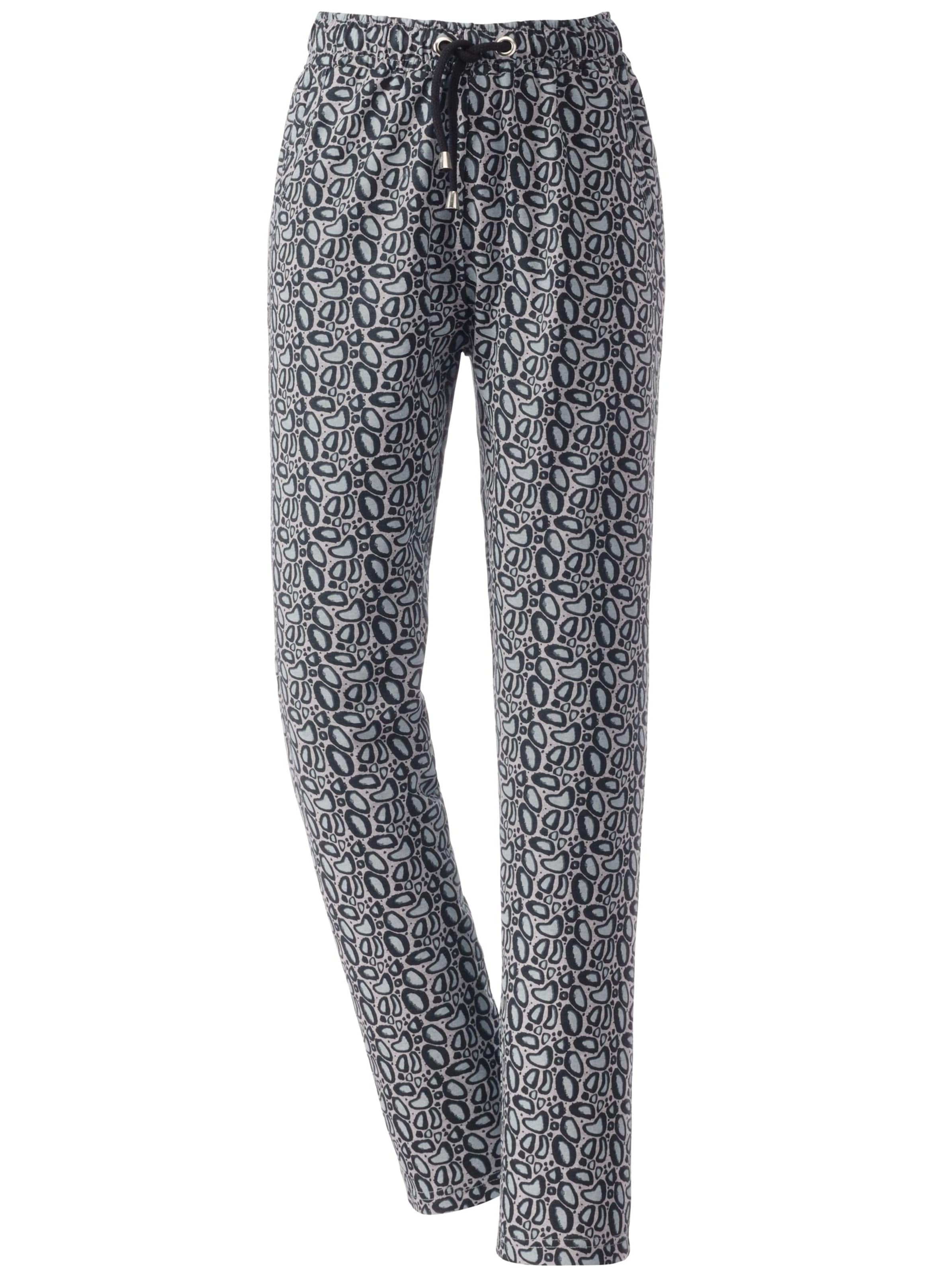 Freizeithose - grau-bedruckt