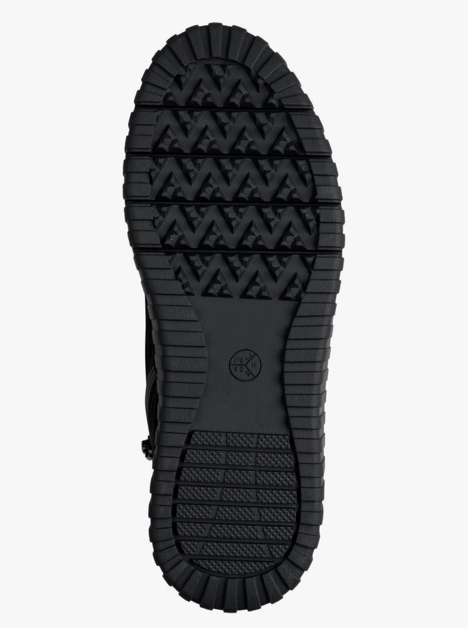 Jana Enkellaarsje met plateauzool - zwart