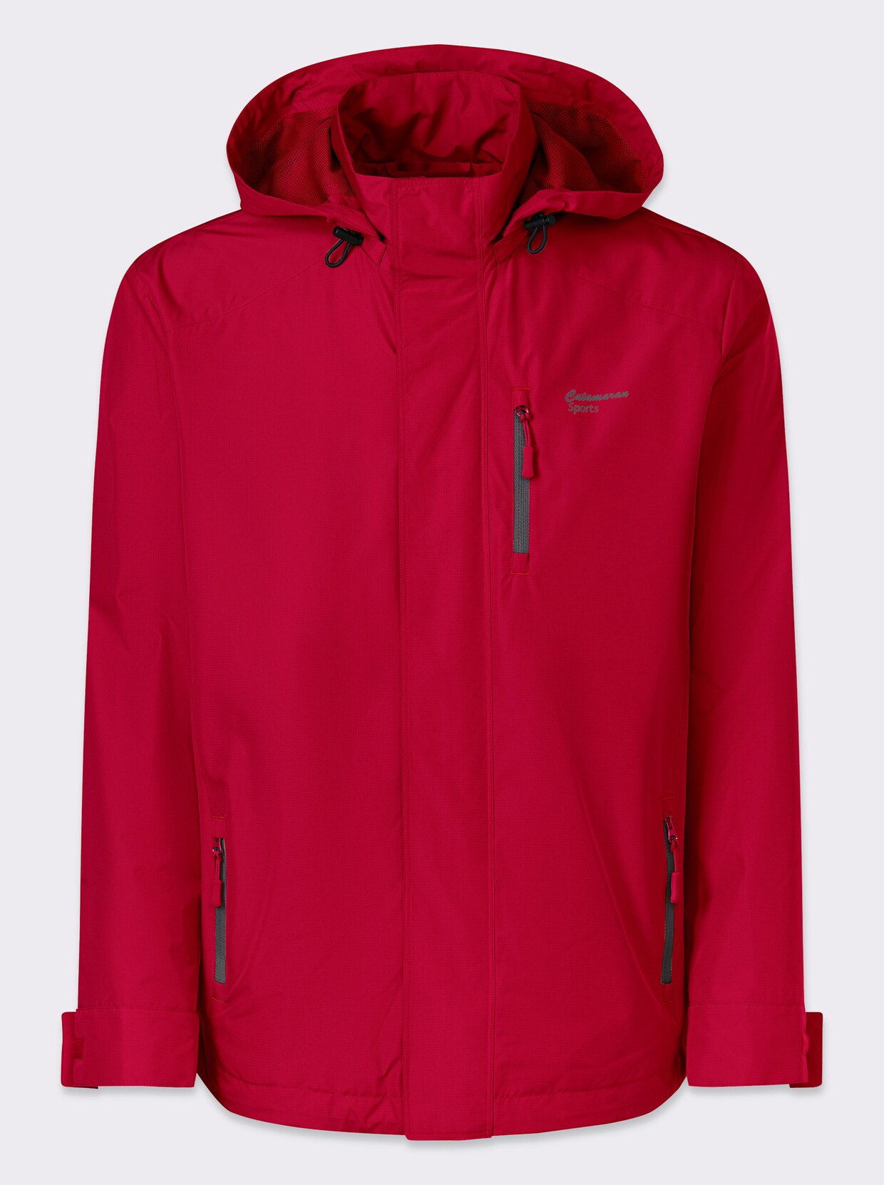Catamaran Sports Funktionsjacke mit abnehmbarer Kapuze - rot