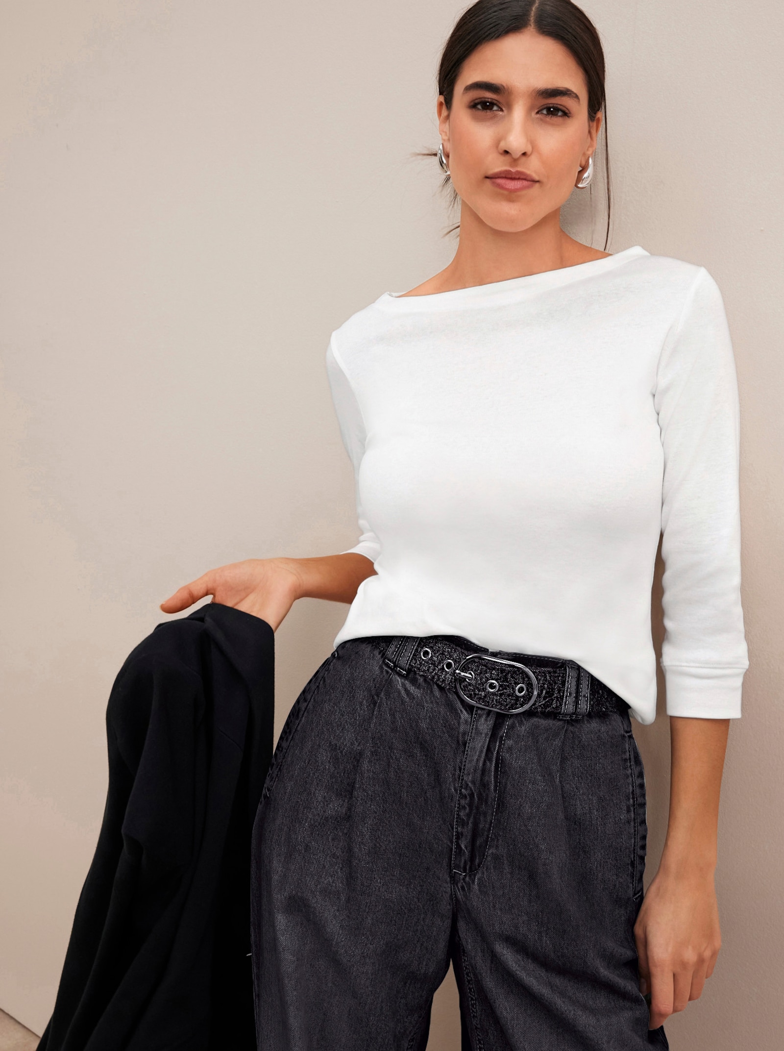 Shirt aus Bio-Baumwolle - weiß