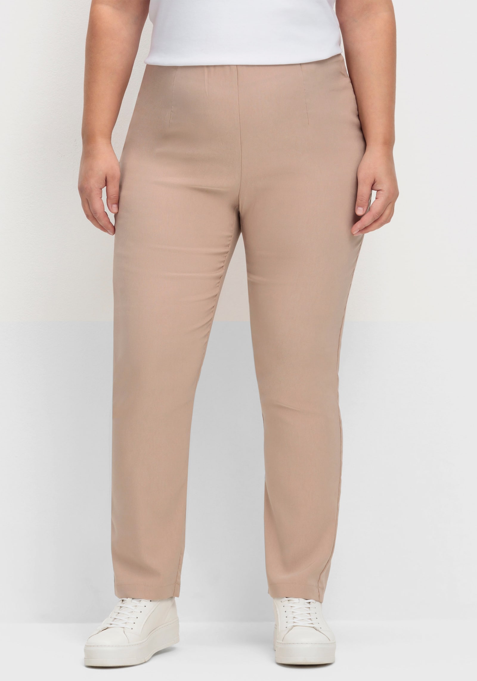Stretch-Hose mit innenliegendem Dehnbund - beige