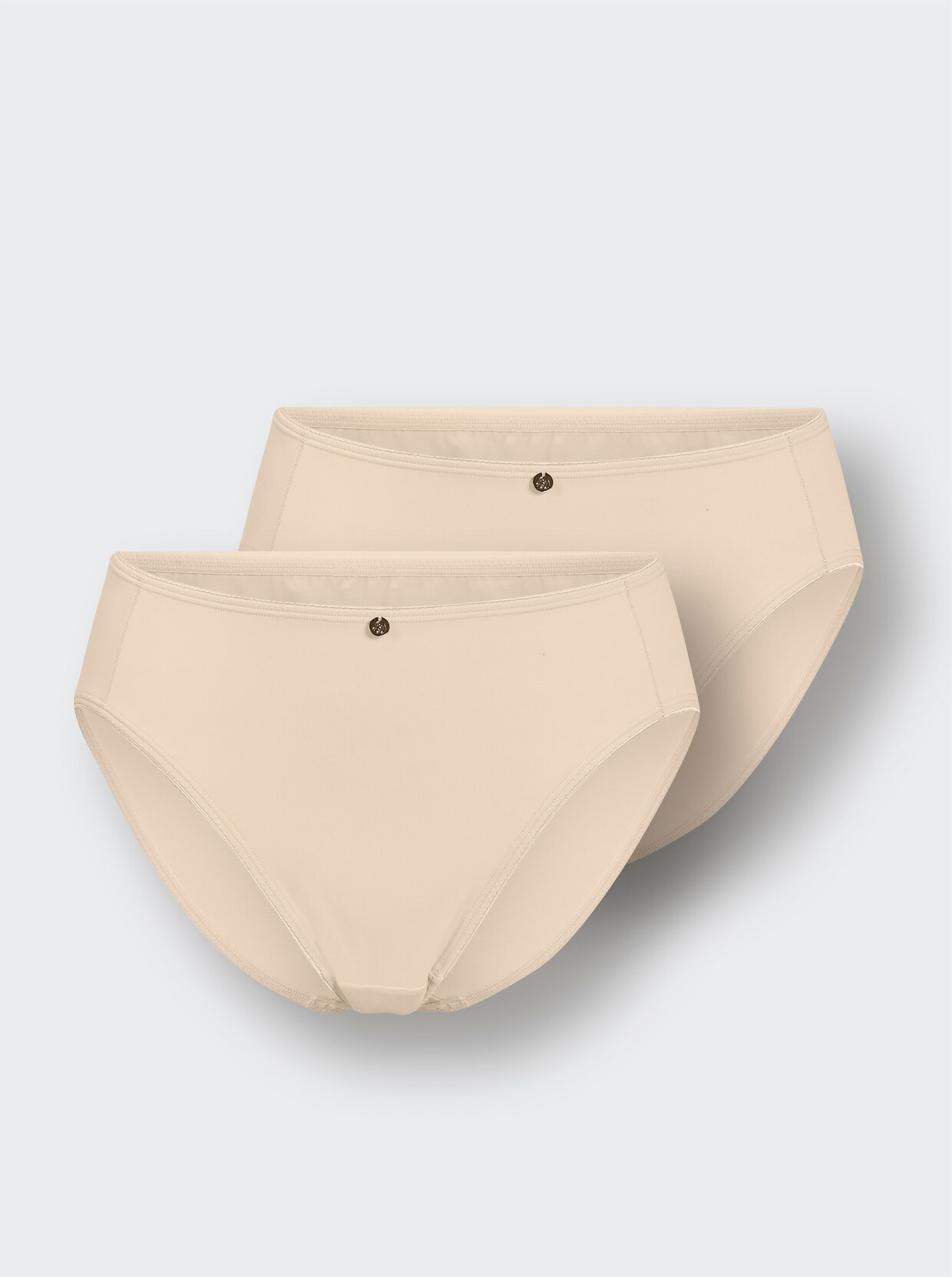 wäschepur Dámske boxerky so zvýšeným pásom - 2x slonovinová