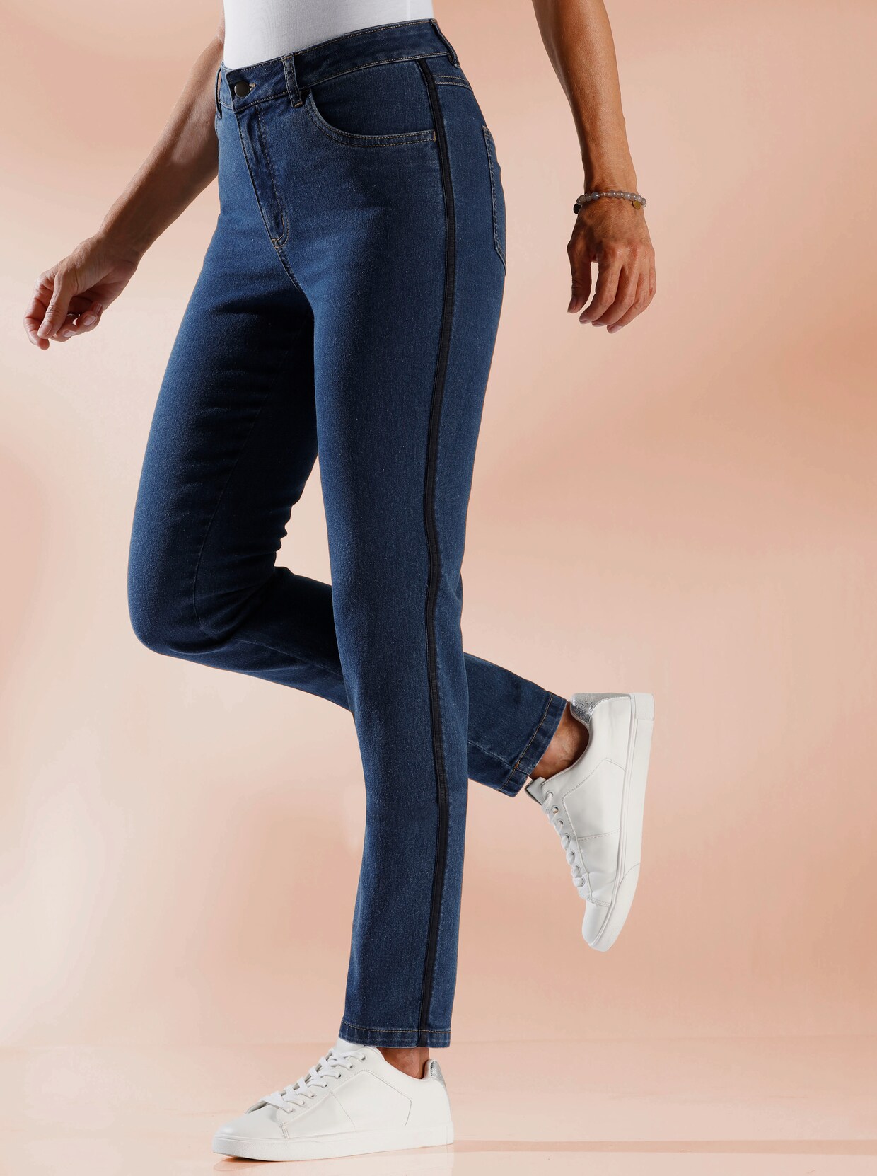 Jean 5 poches - bleu délavé