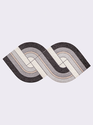 Salonloewe Fußmatte - schwarz-weiß