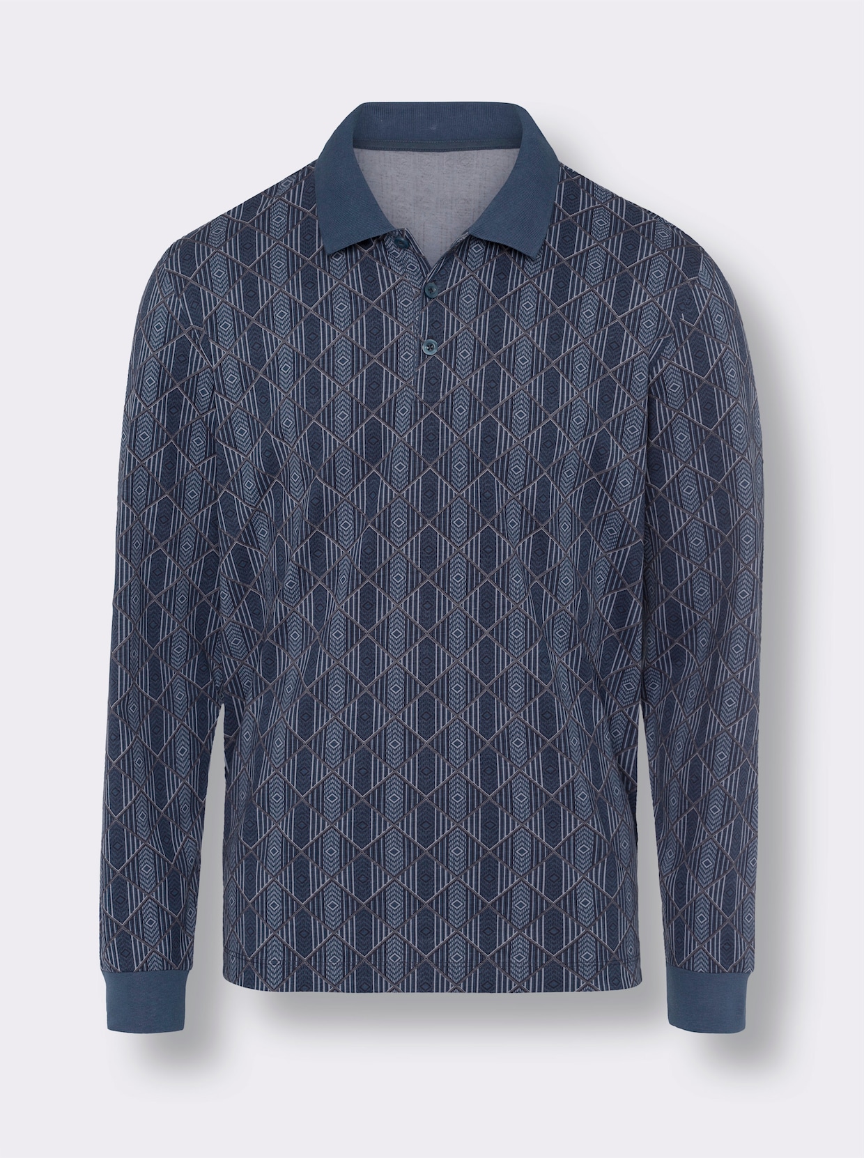 Poloshirt - jeansblauw/nachtblauw bedrukt