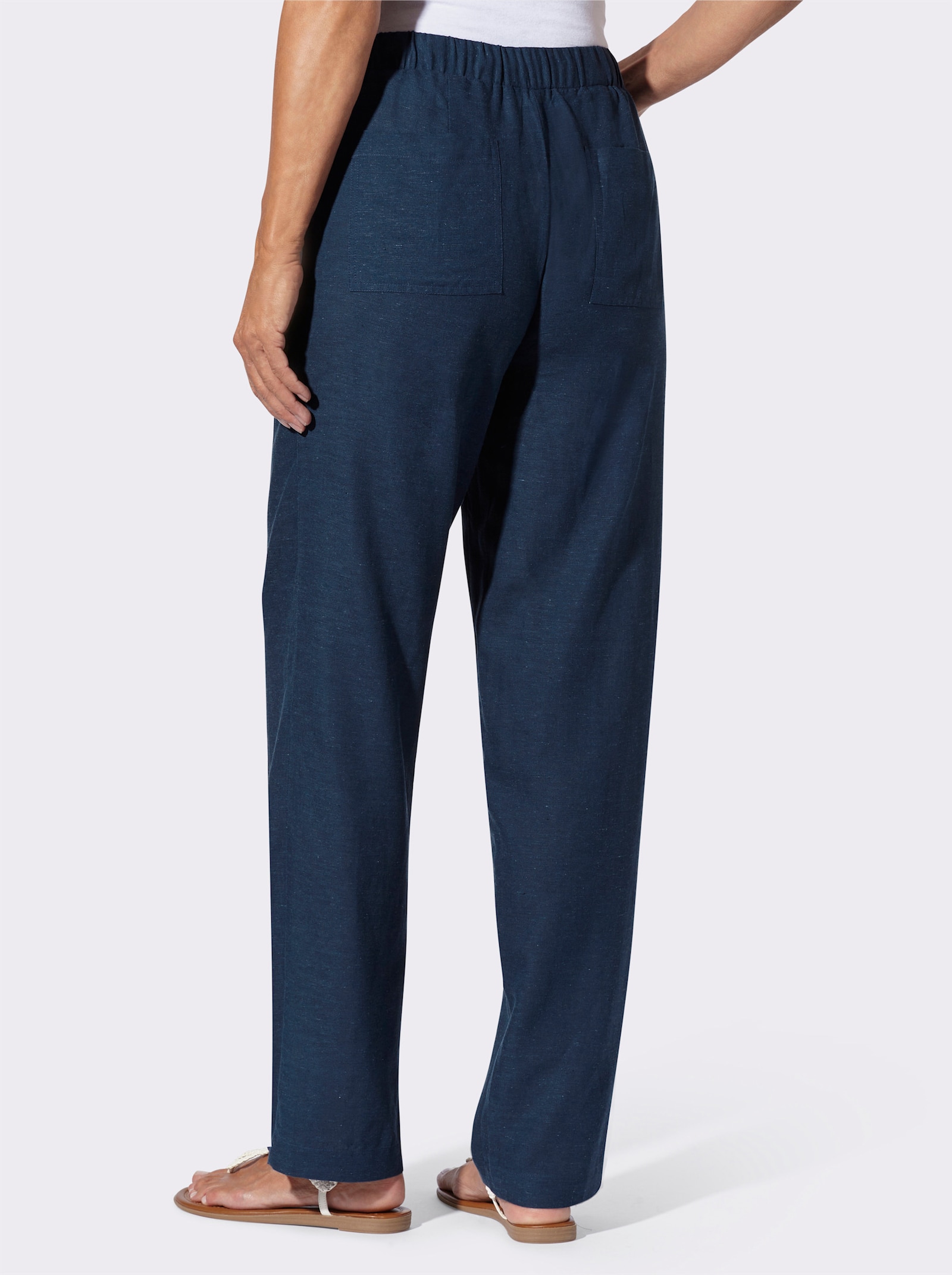 Schlupfhose mit Bindeband - dunkelblau