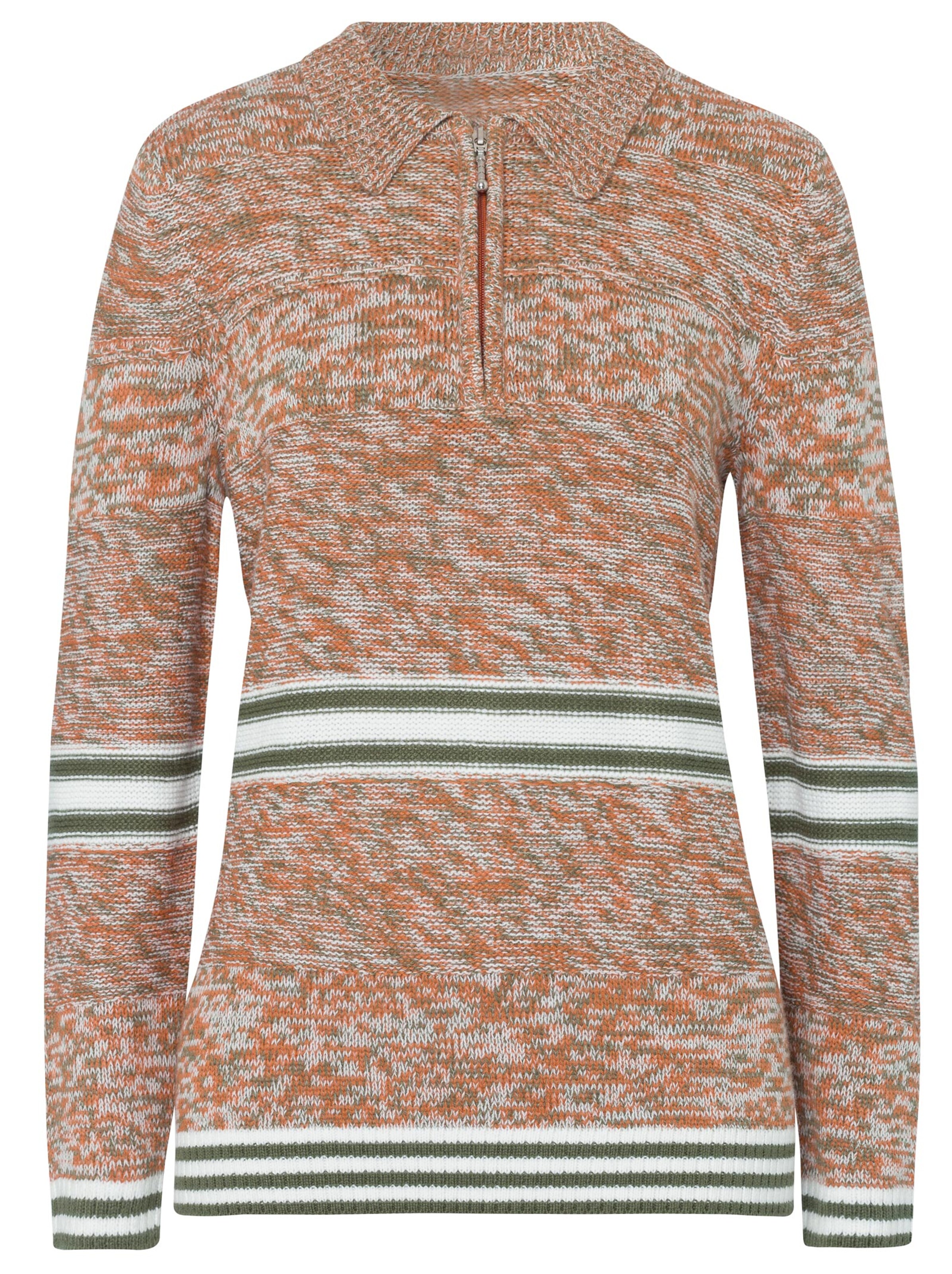 Pullover - terra-schilf-gemustert