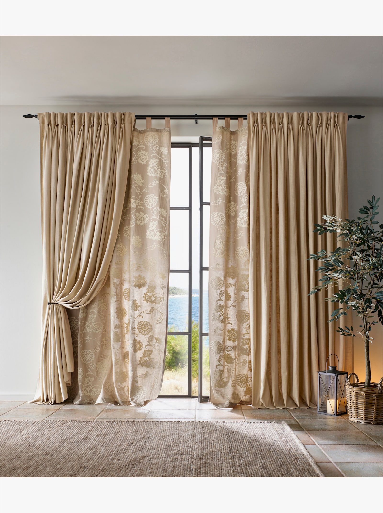 heine home Raffhalter - schwarz