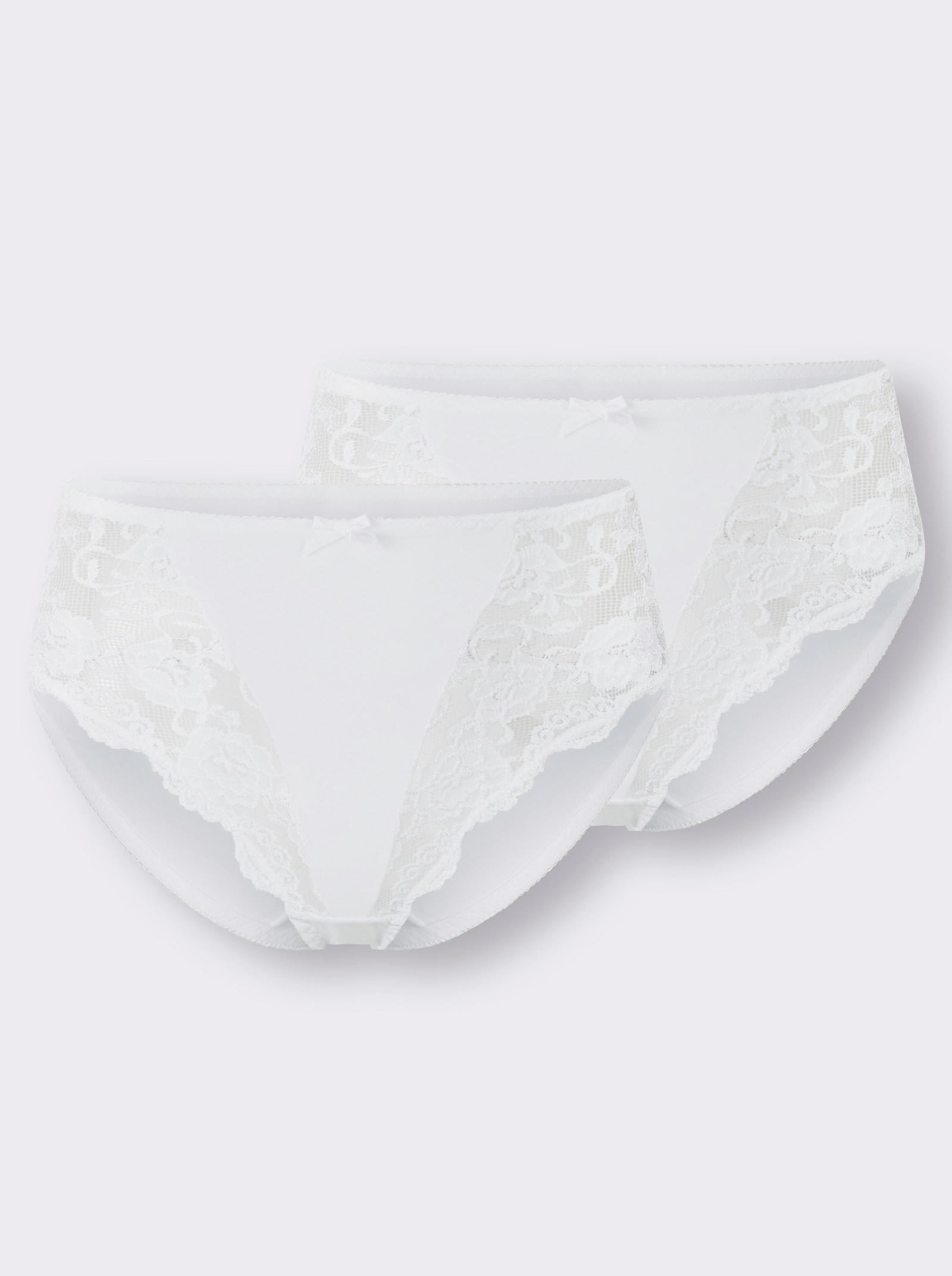 Sassa Slip mit seitlichen Einsätzen - weiß