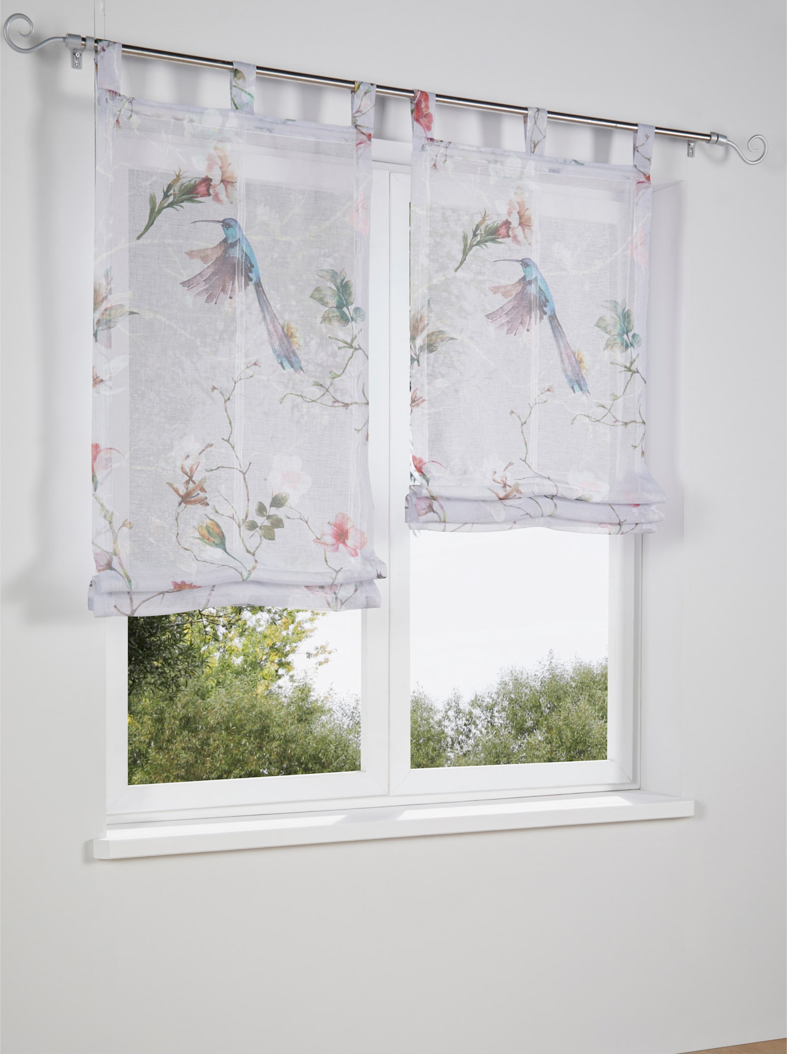 heine home Raffrollo - grau-bunt