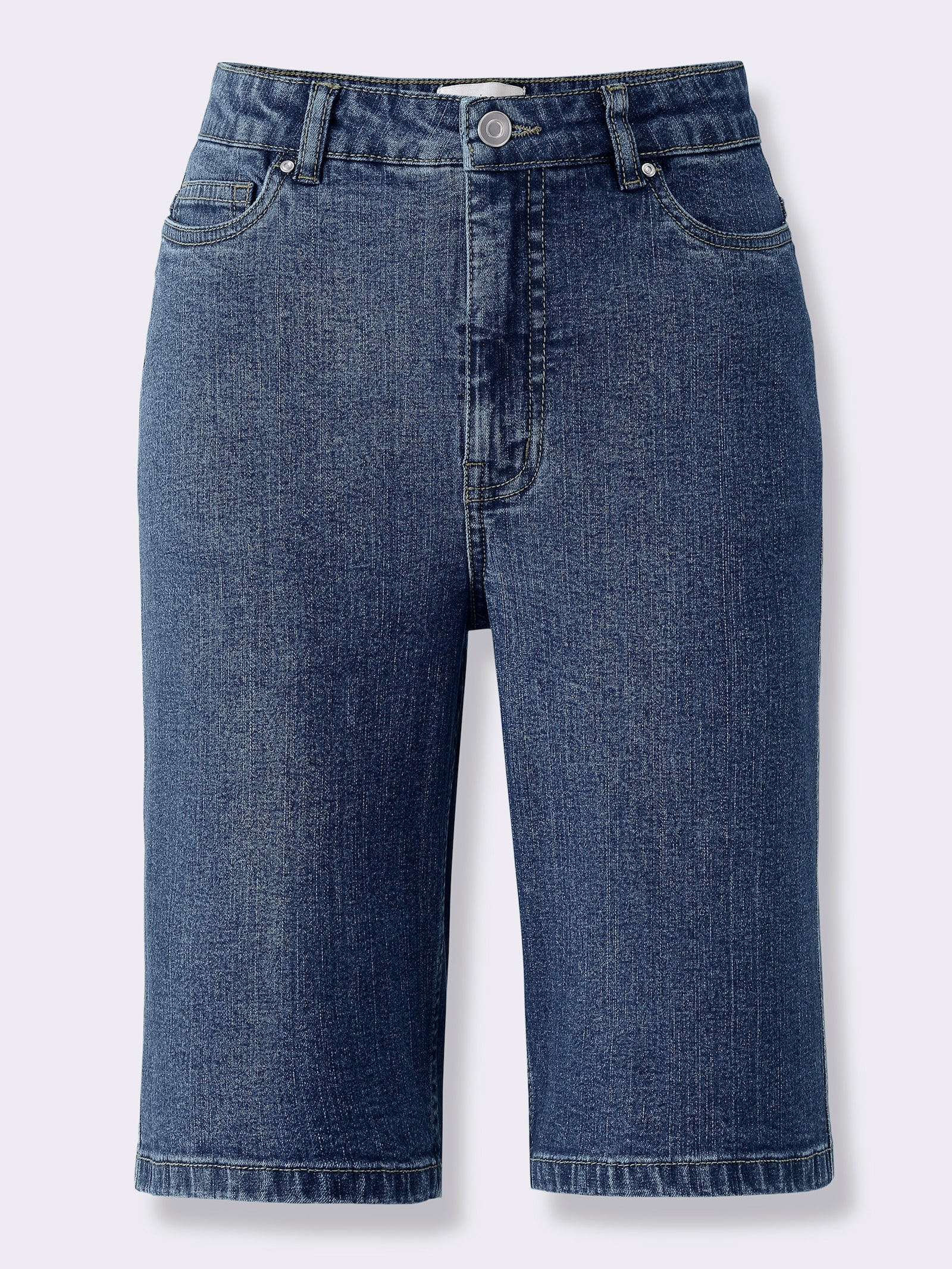 heine Jeansshort in 5-Pocket-Form - blue-stone-washed