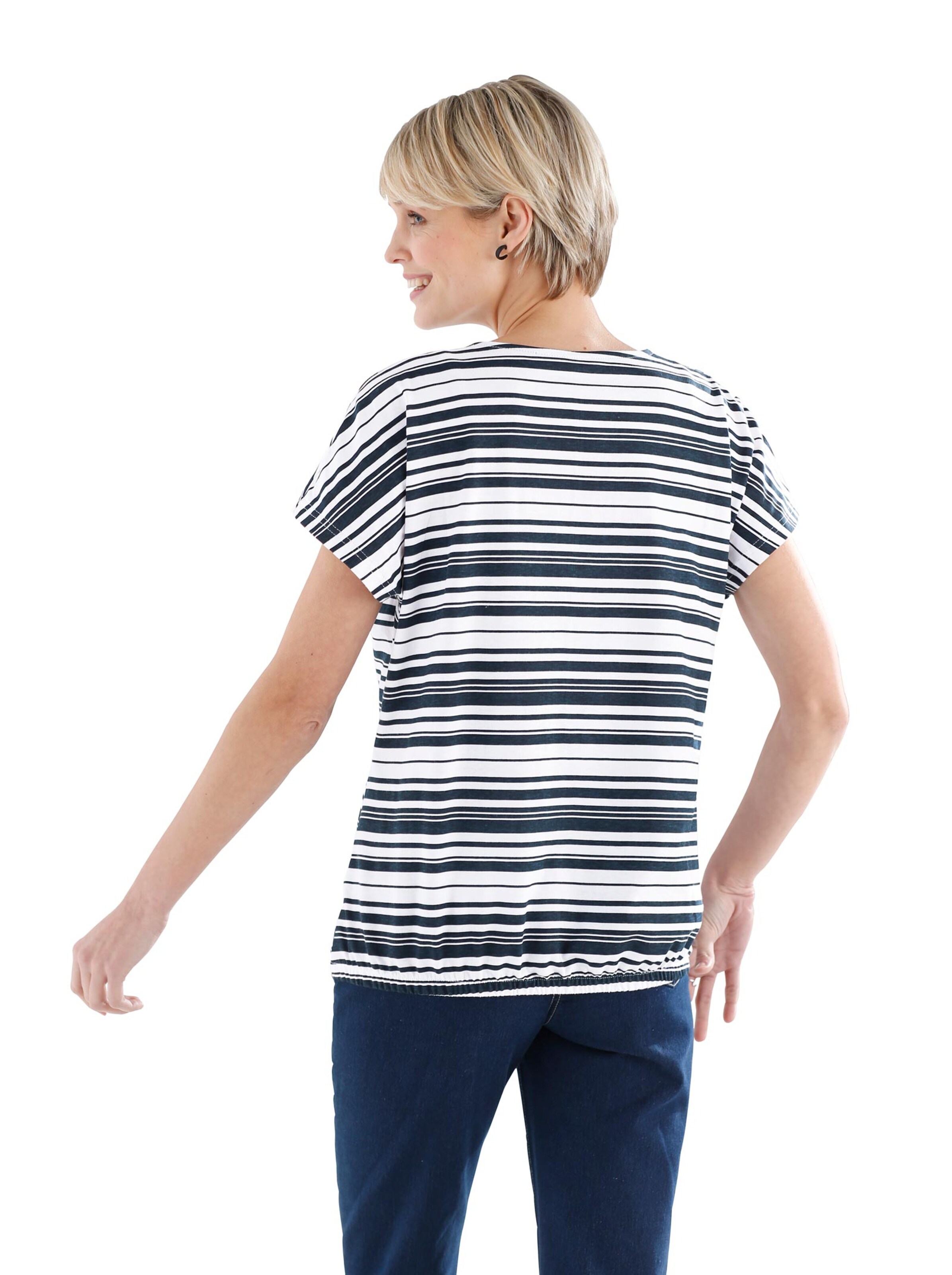 Shirt - marine-gestreift