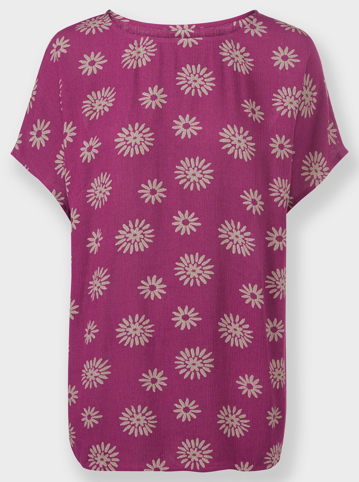 Blouse met print - heide/sesam bedrukt