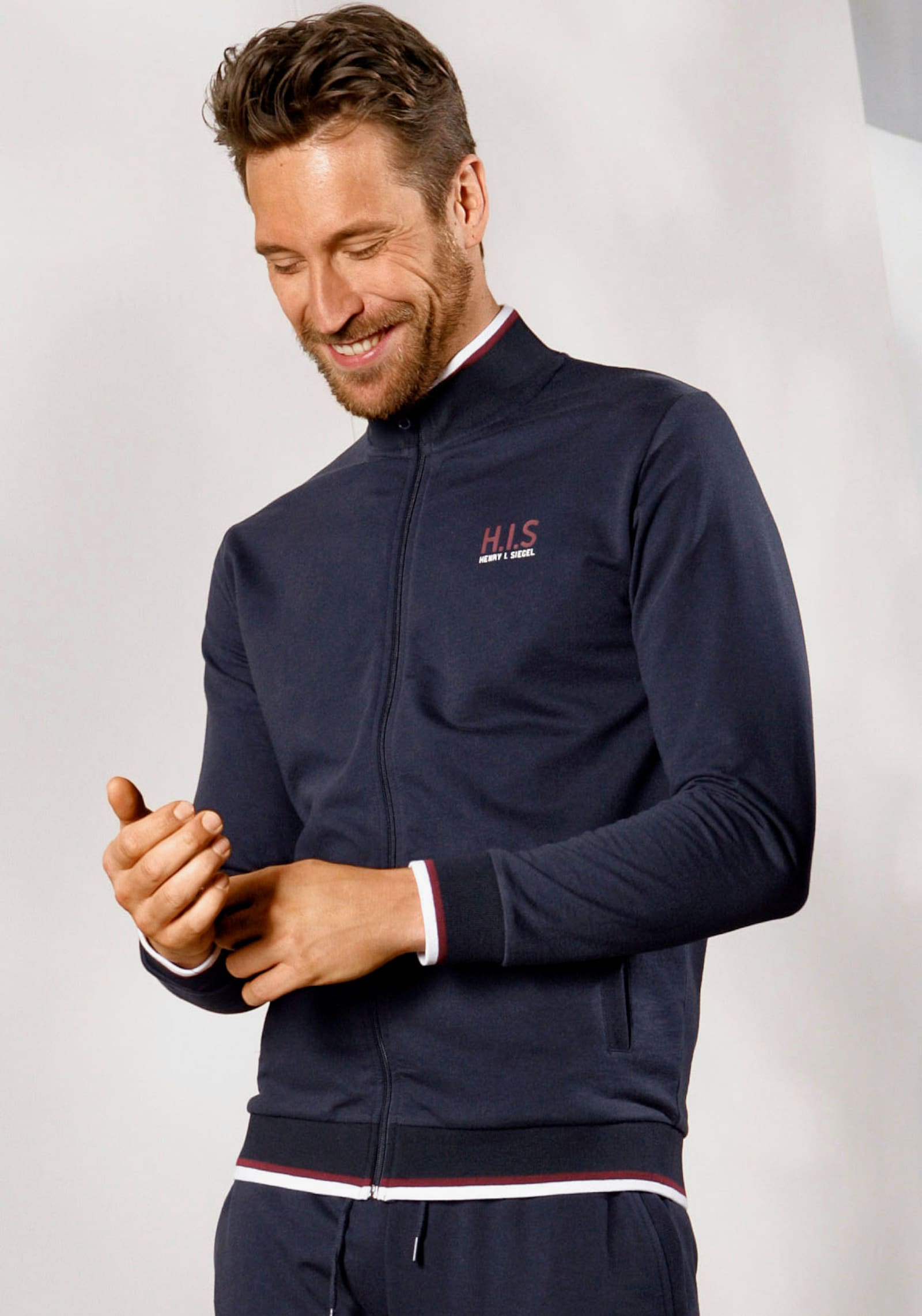 H.I.S Sweatjacke - navy