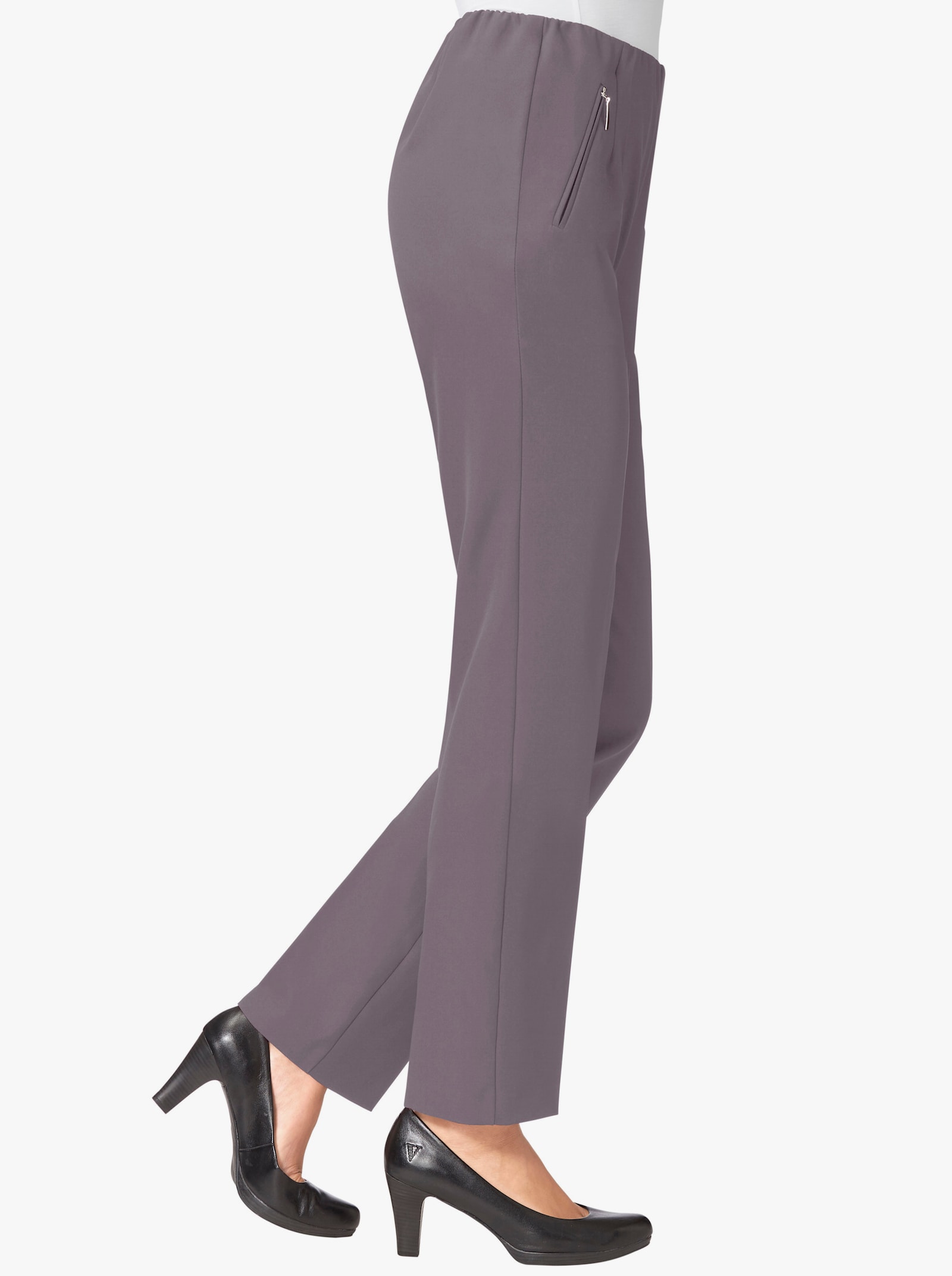 Adelina by Scheiter Schlupfhose mit Bügelfalten - anthrazit