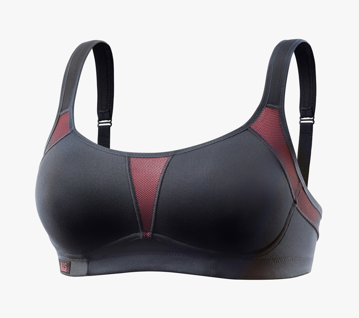 H.I.S Sportbeha - zwart/pink