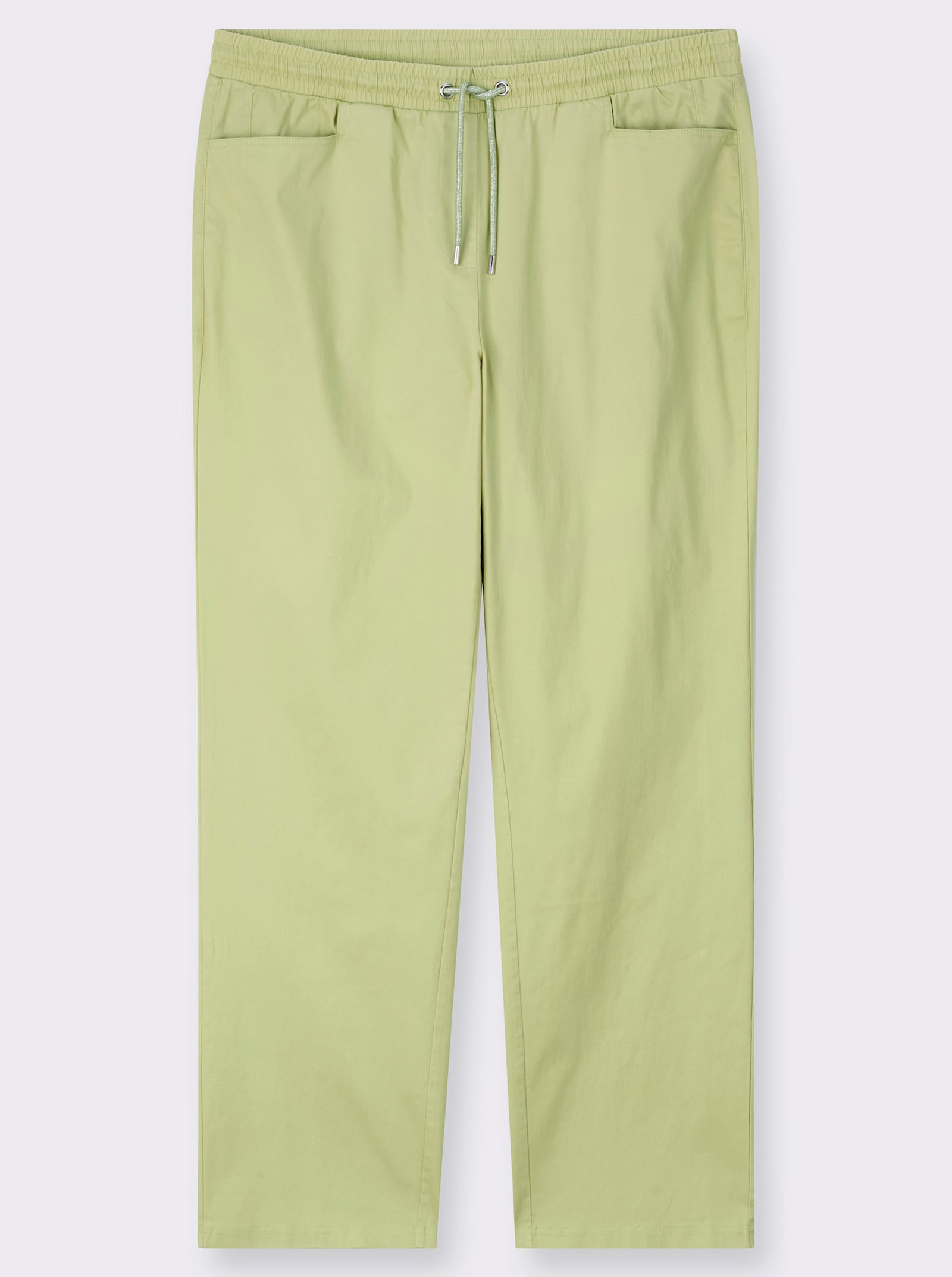 sheego Jogg Pants mit Lurex-Kordel - pistazie