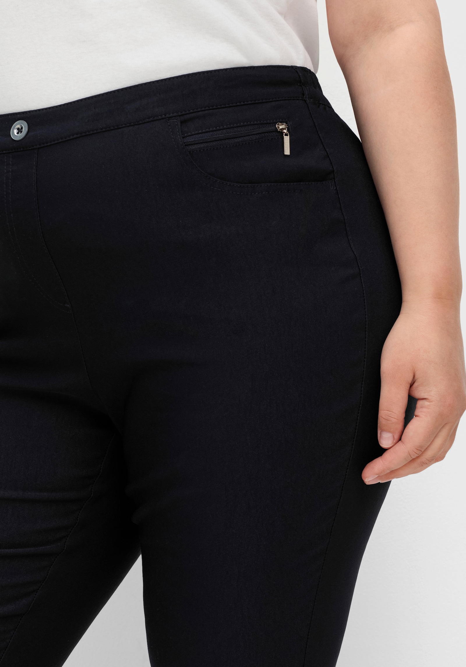 Bengalinhose mit Zierreißverschlüssen - marine