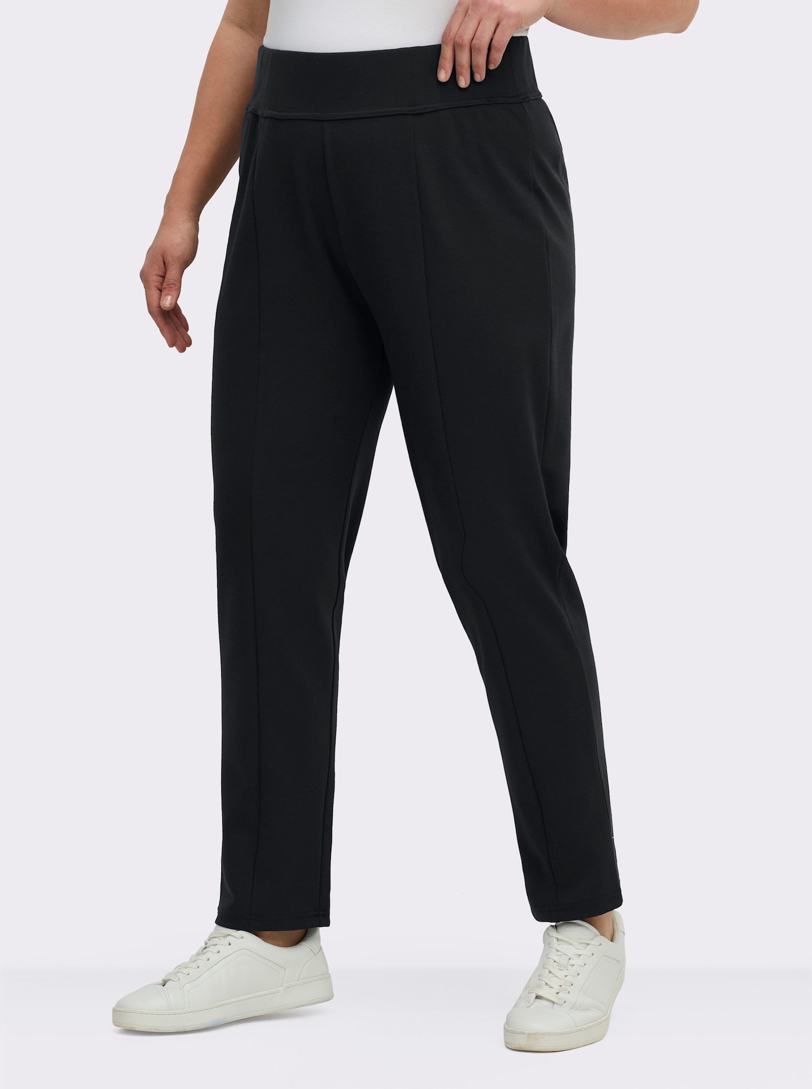 Schlupfhose in komfortabler Romanit-Qualität - schwarz