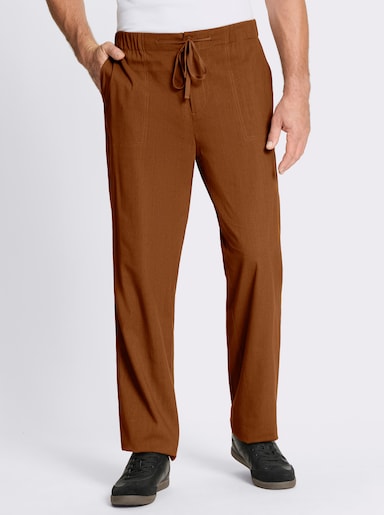Marco Donati Hose im Baumwoll-Viskose-Mix - cognac