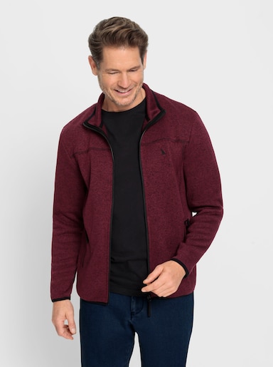 Catamaran Fleece-Jacke - bordeaux-meliert