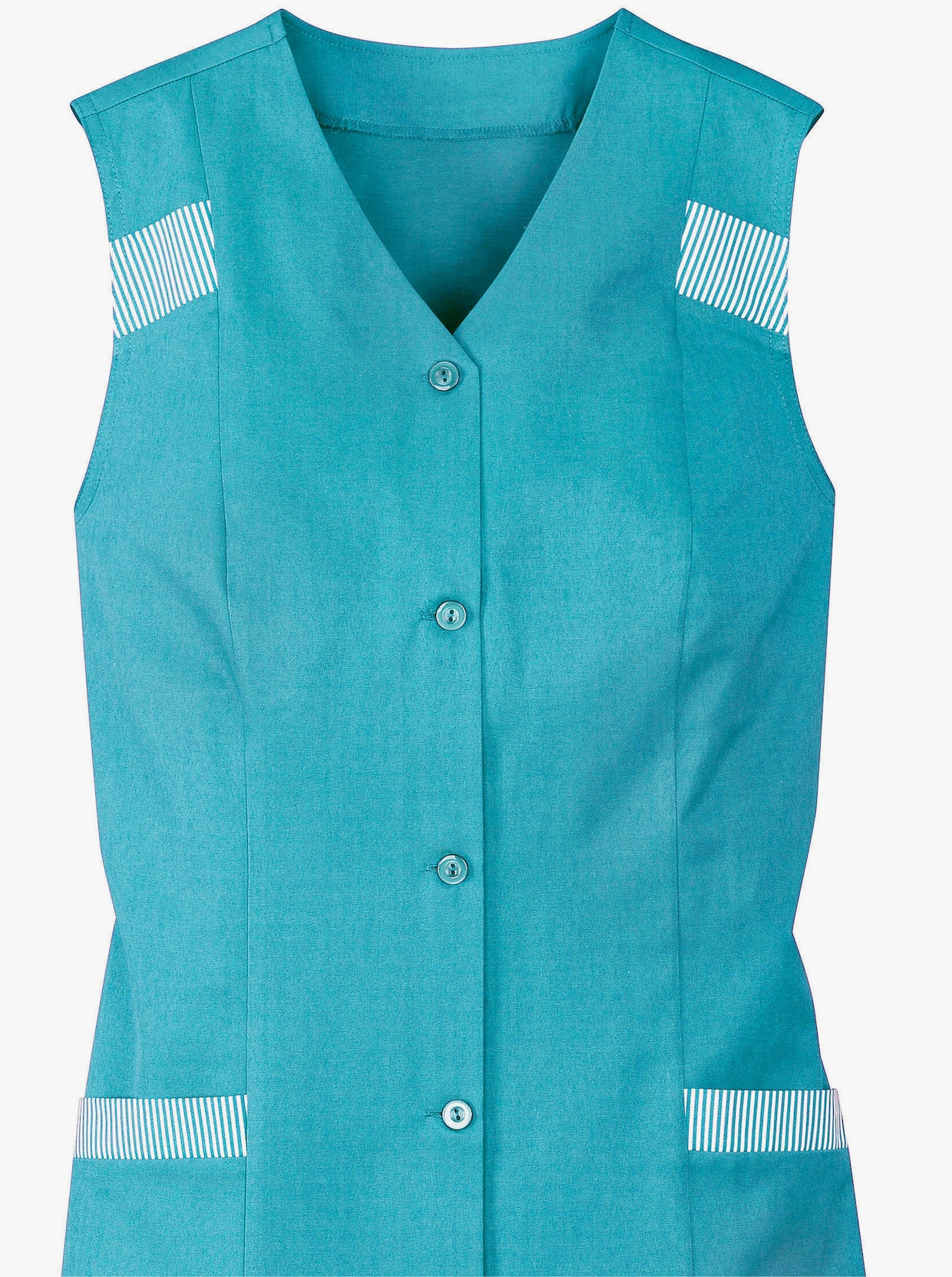 3/4-damesblouse - turquoise