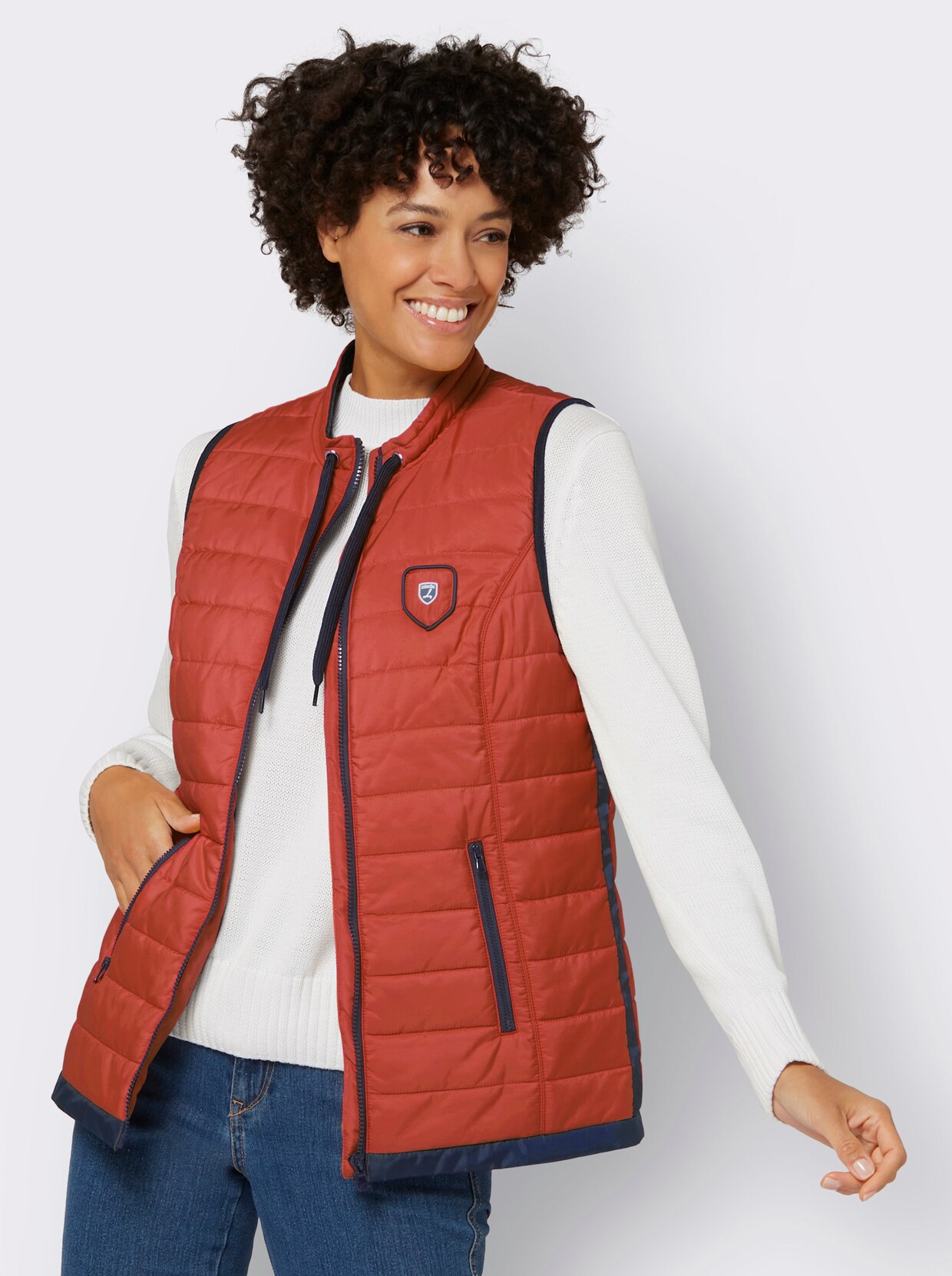 Gilet - roestrood