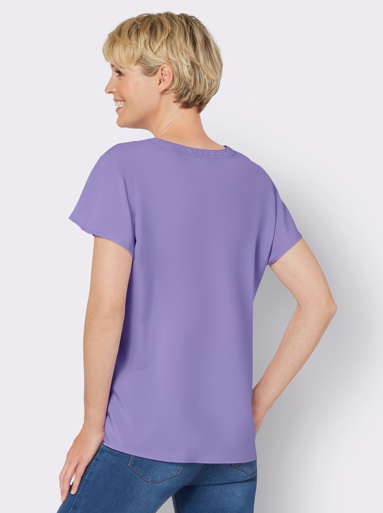 Comfortabele blouse - lavendel