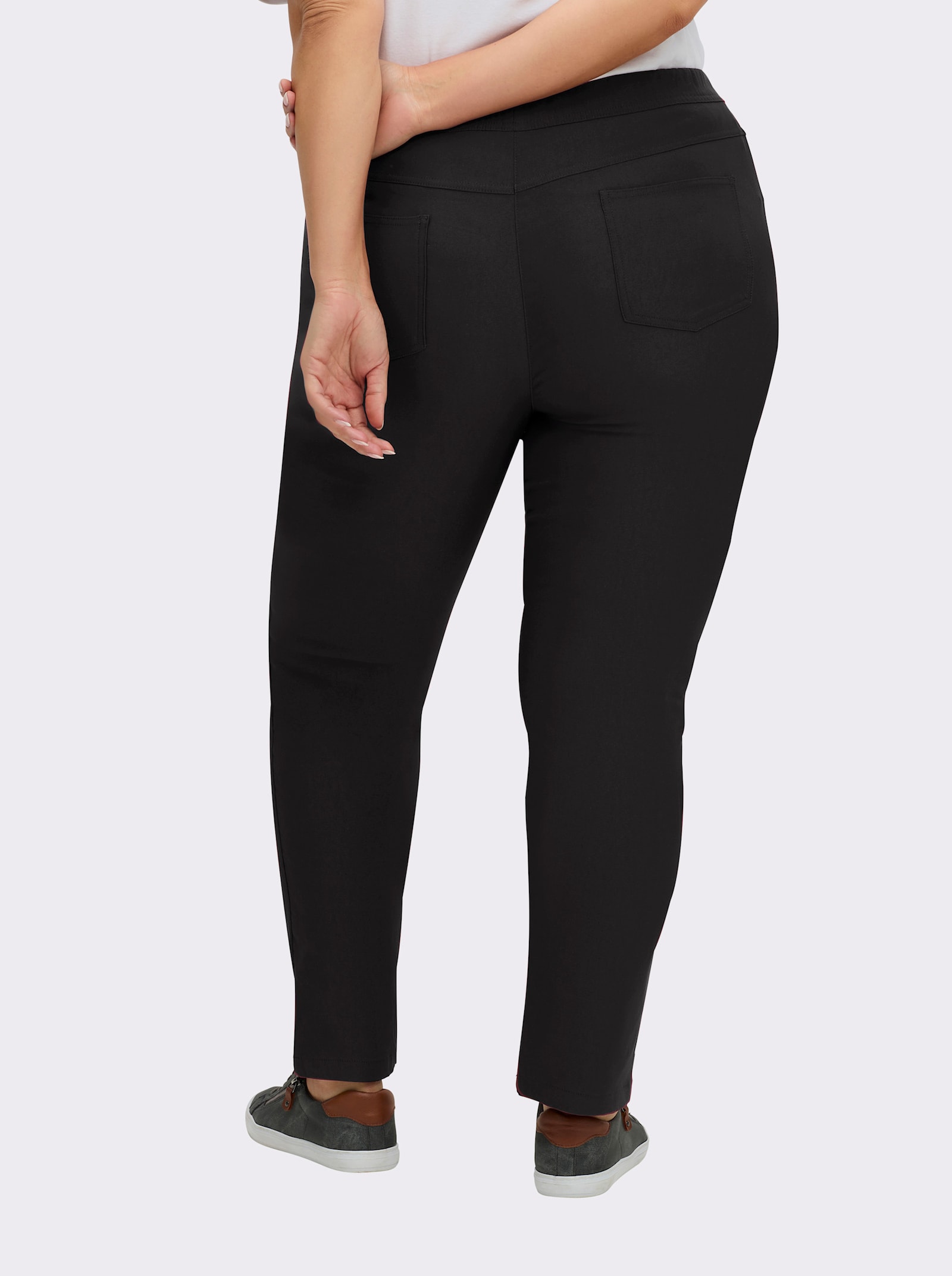 Hose innen angeraut - schwarz