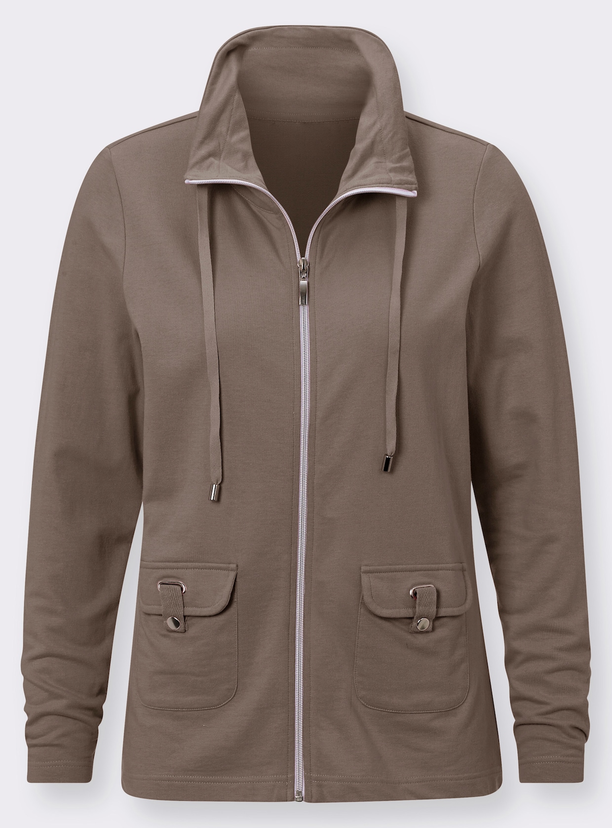 Shirtjacke - taupe