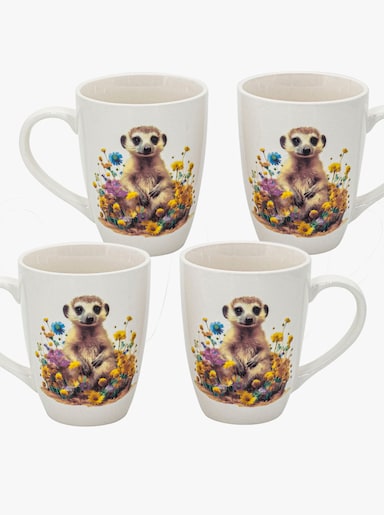 4-delige tassenset - wit