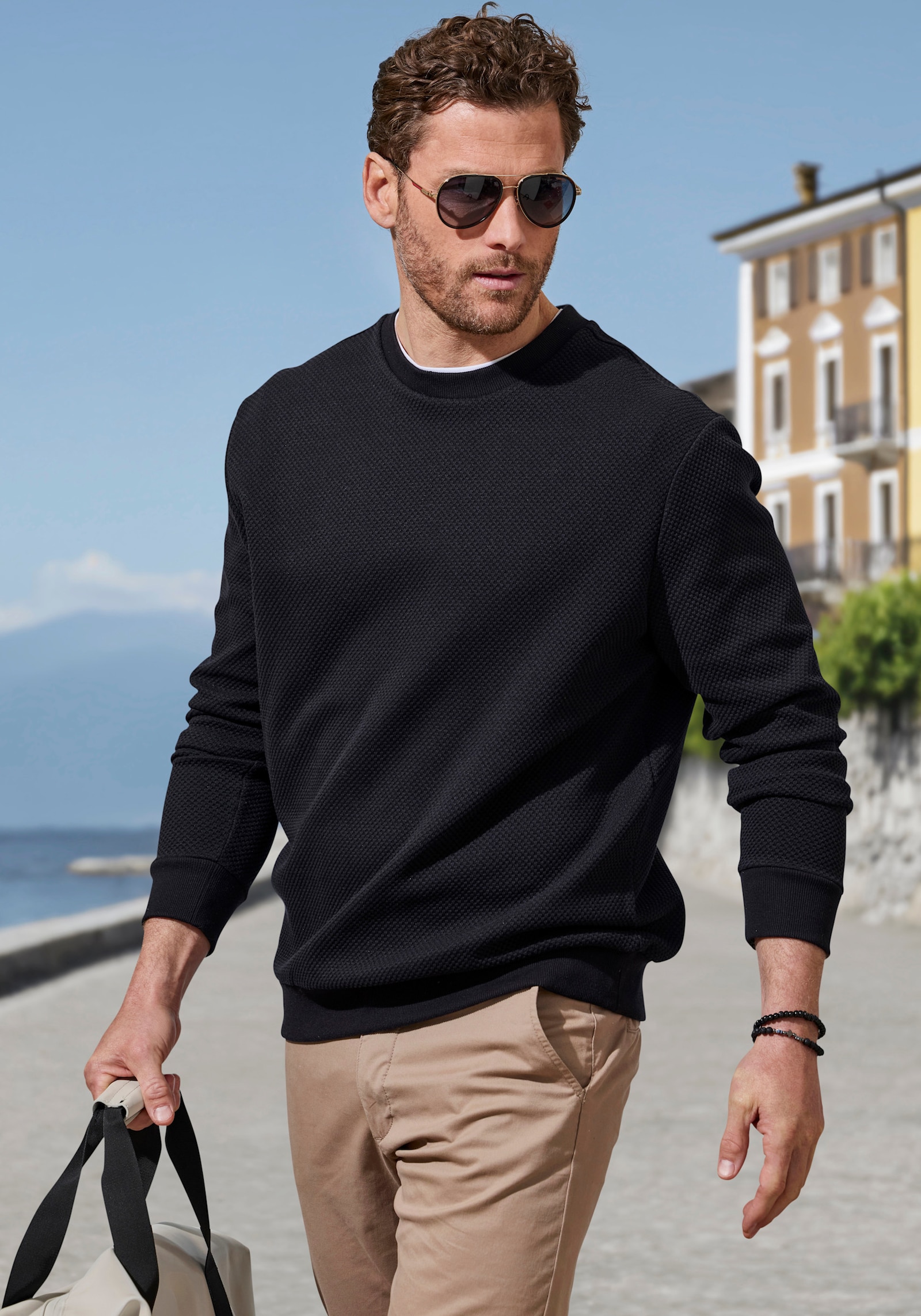 John Devin Sweatshirt - schwarz