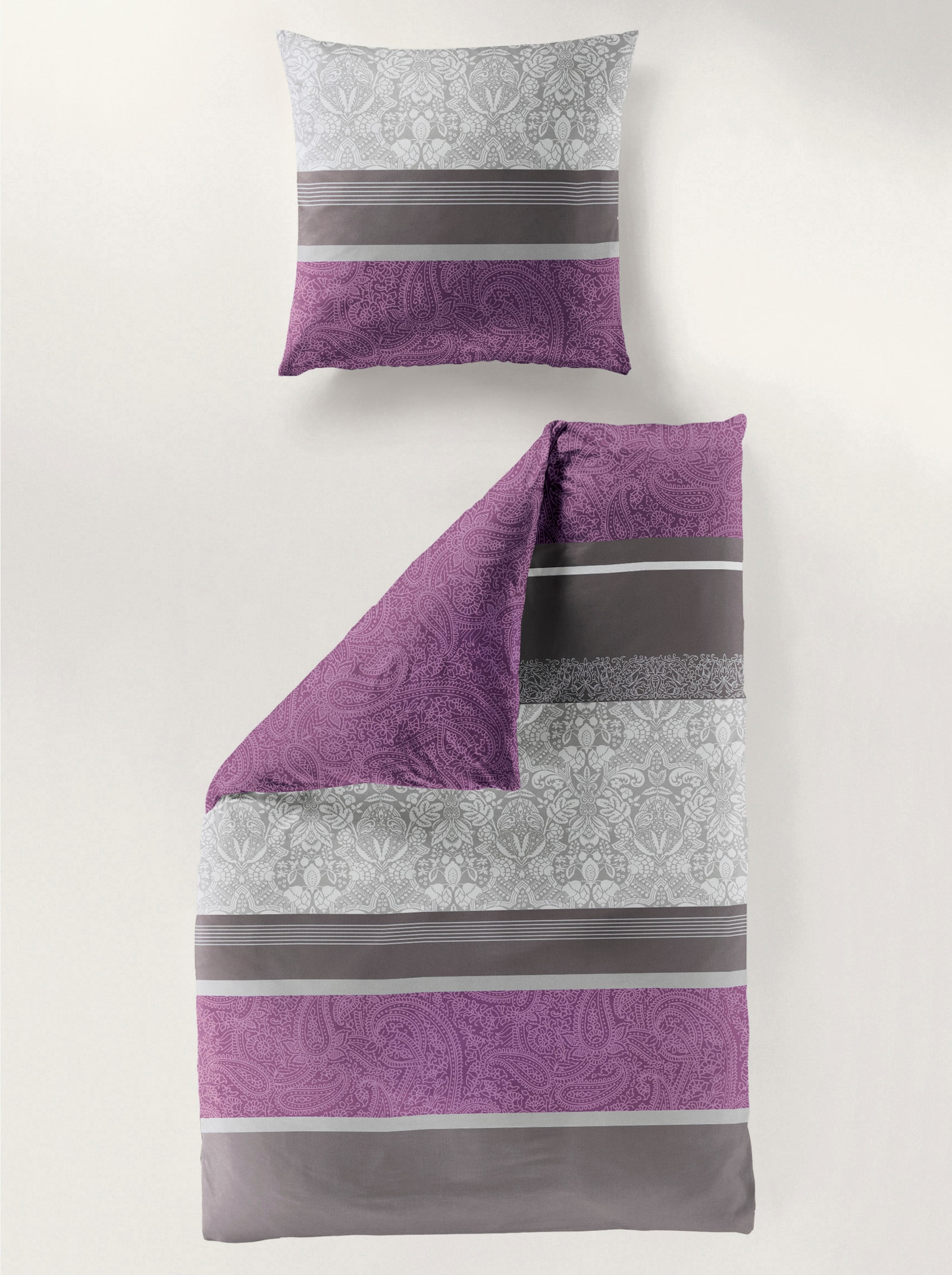 Bierbaum Bettwäsche - beere-gestreift