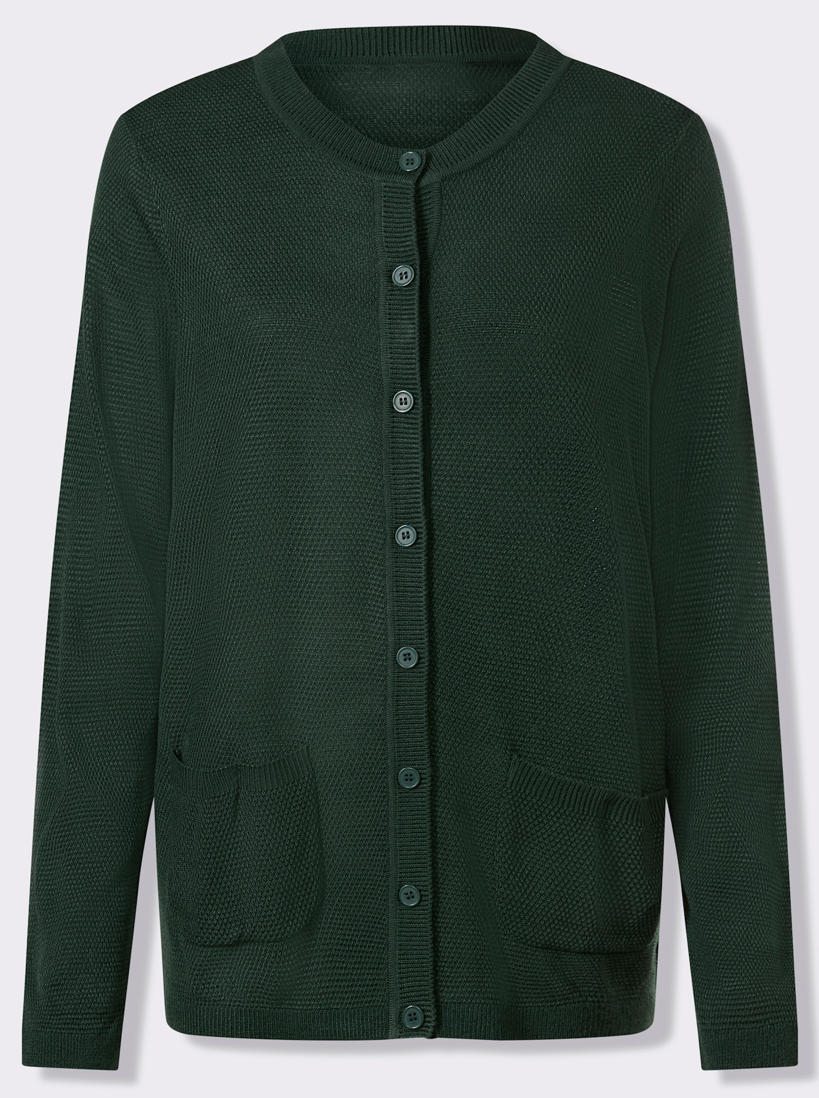 Vest met structuurpatroon - mos