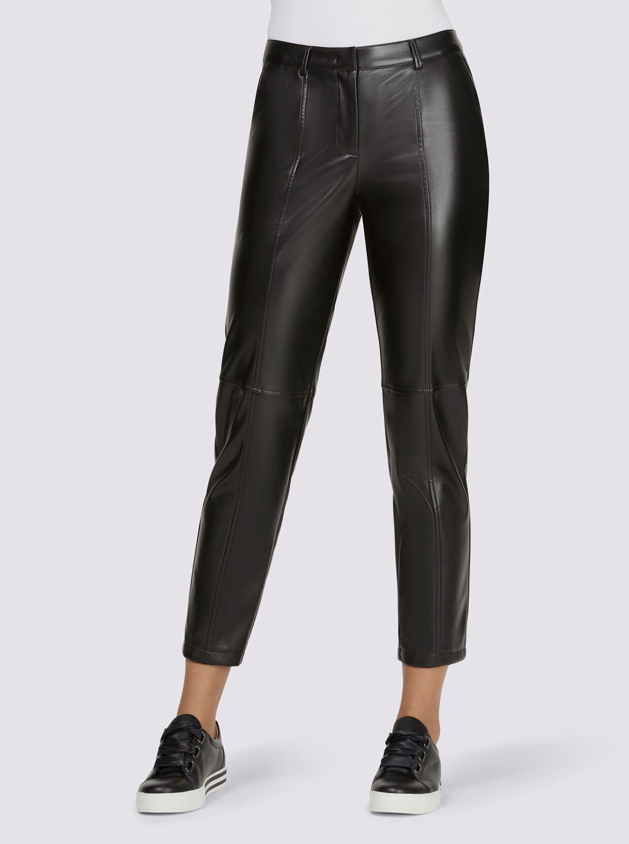 heine Lederimitat-Hose - schwarz