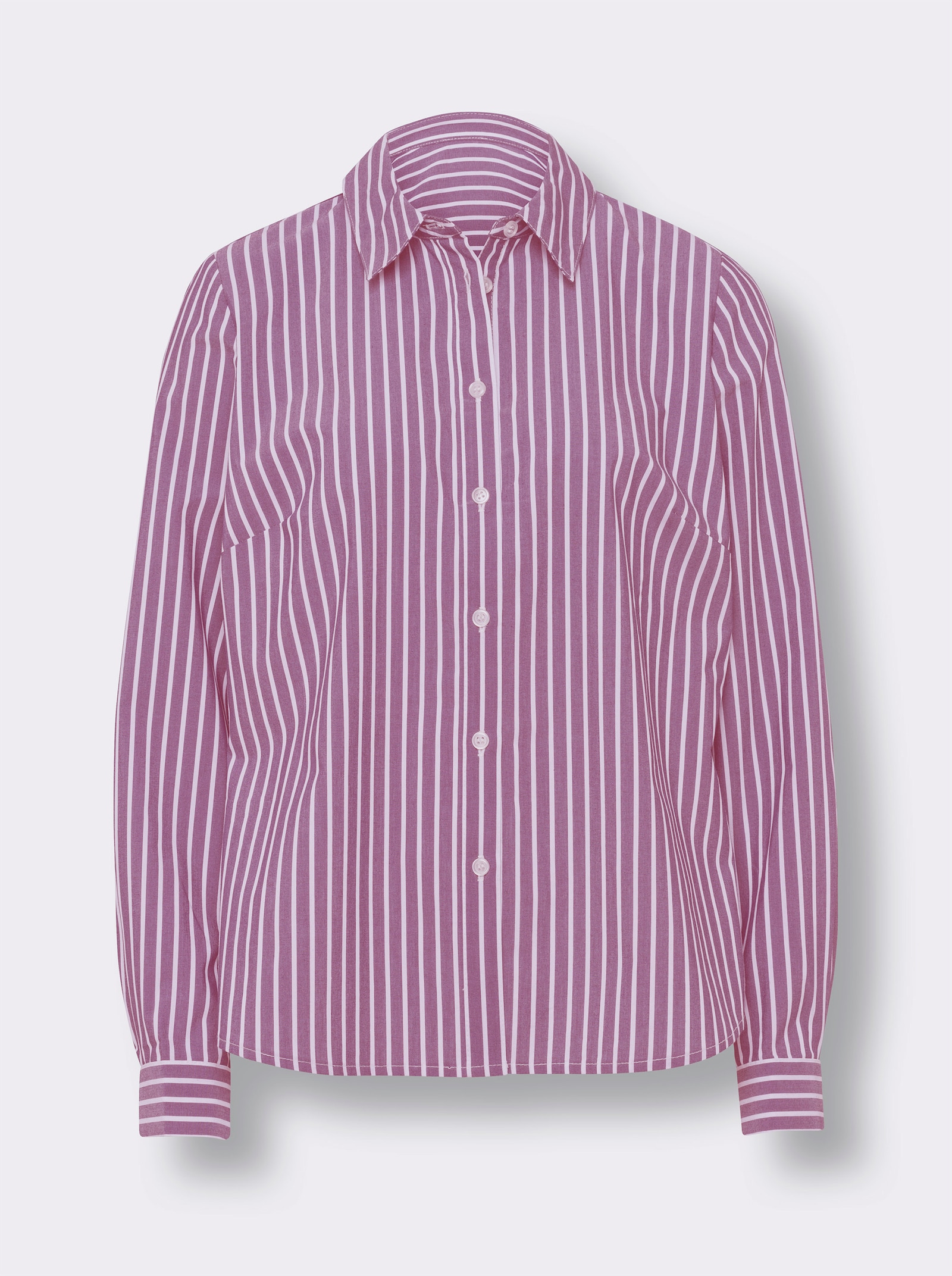 heine Hemdbluse mit Streifen - erika-weiß-gestreift