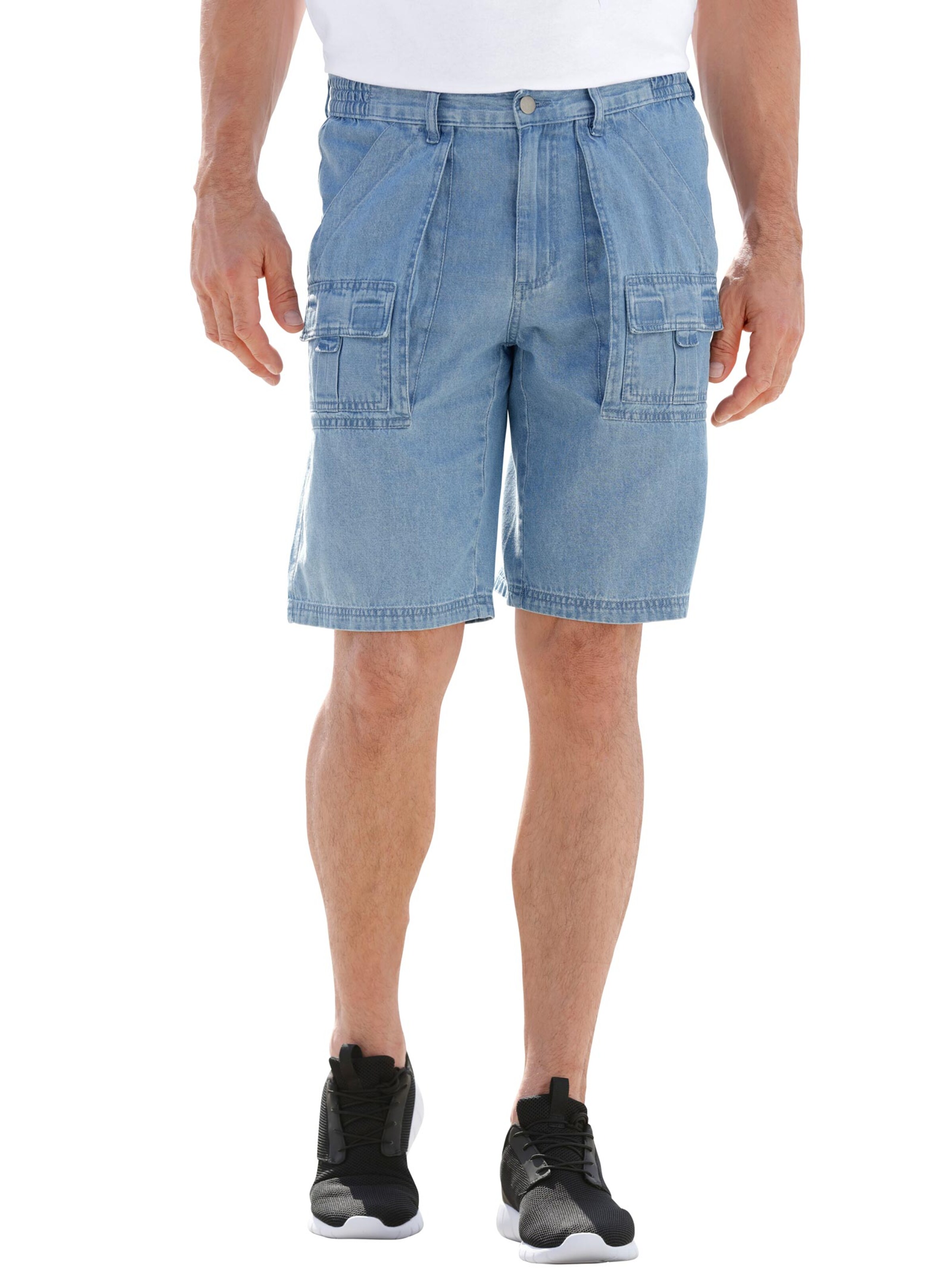 Jeans-Bermudas - blue-bleached