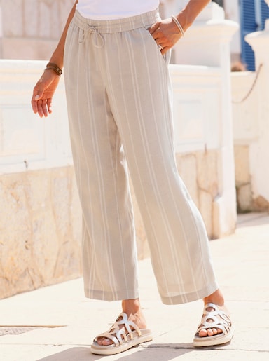 Culotte mit Jacquard-Streifen - sand-gestreift