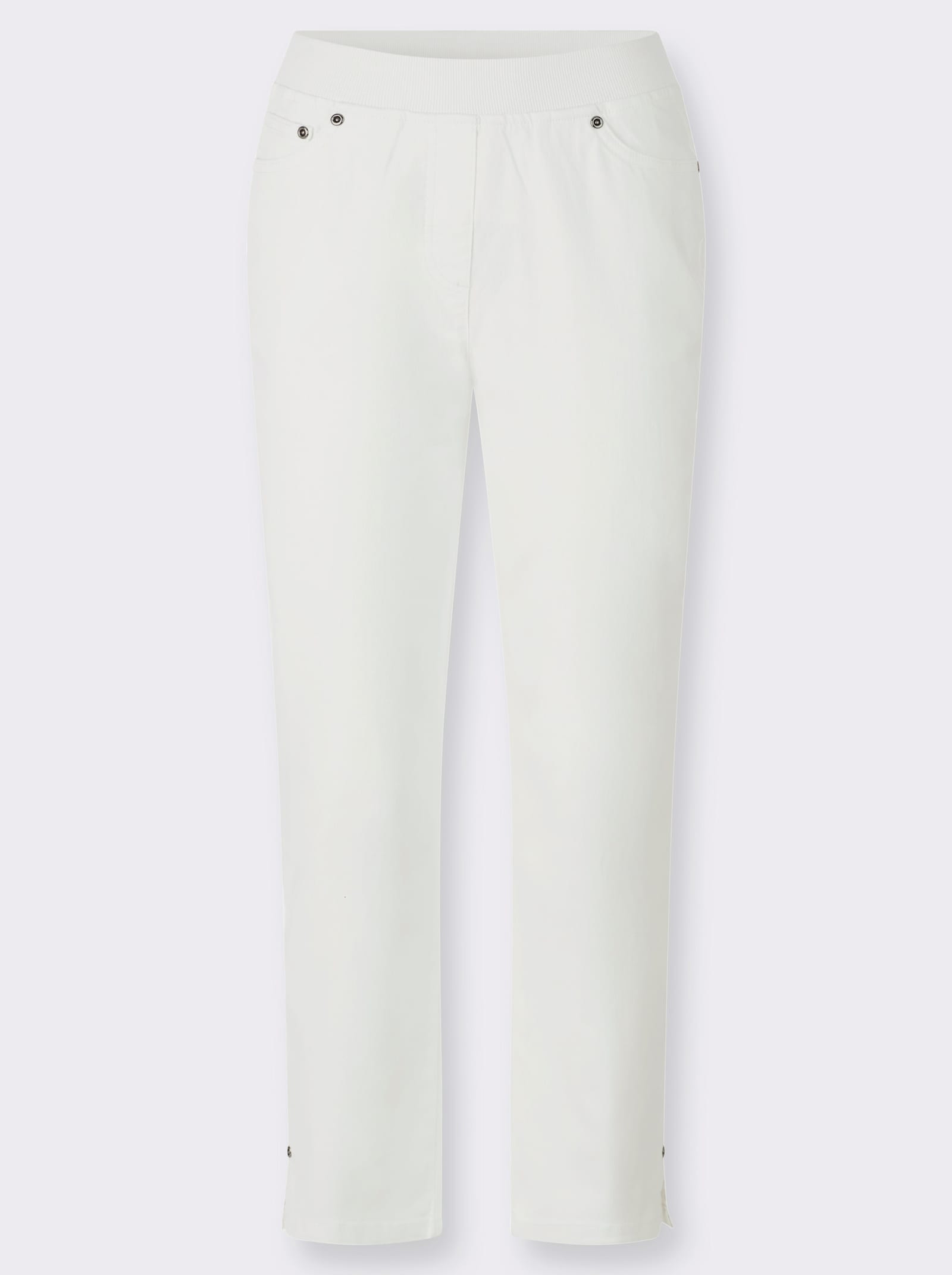 7/8 džínsy - biela