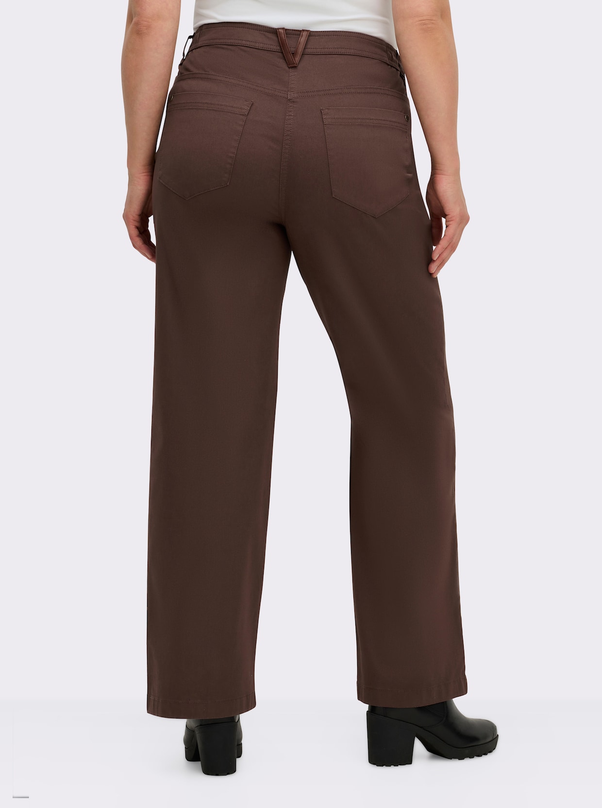 sheego 5-Pocket-Hose - schoko