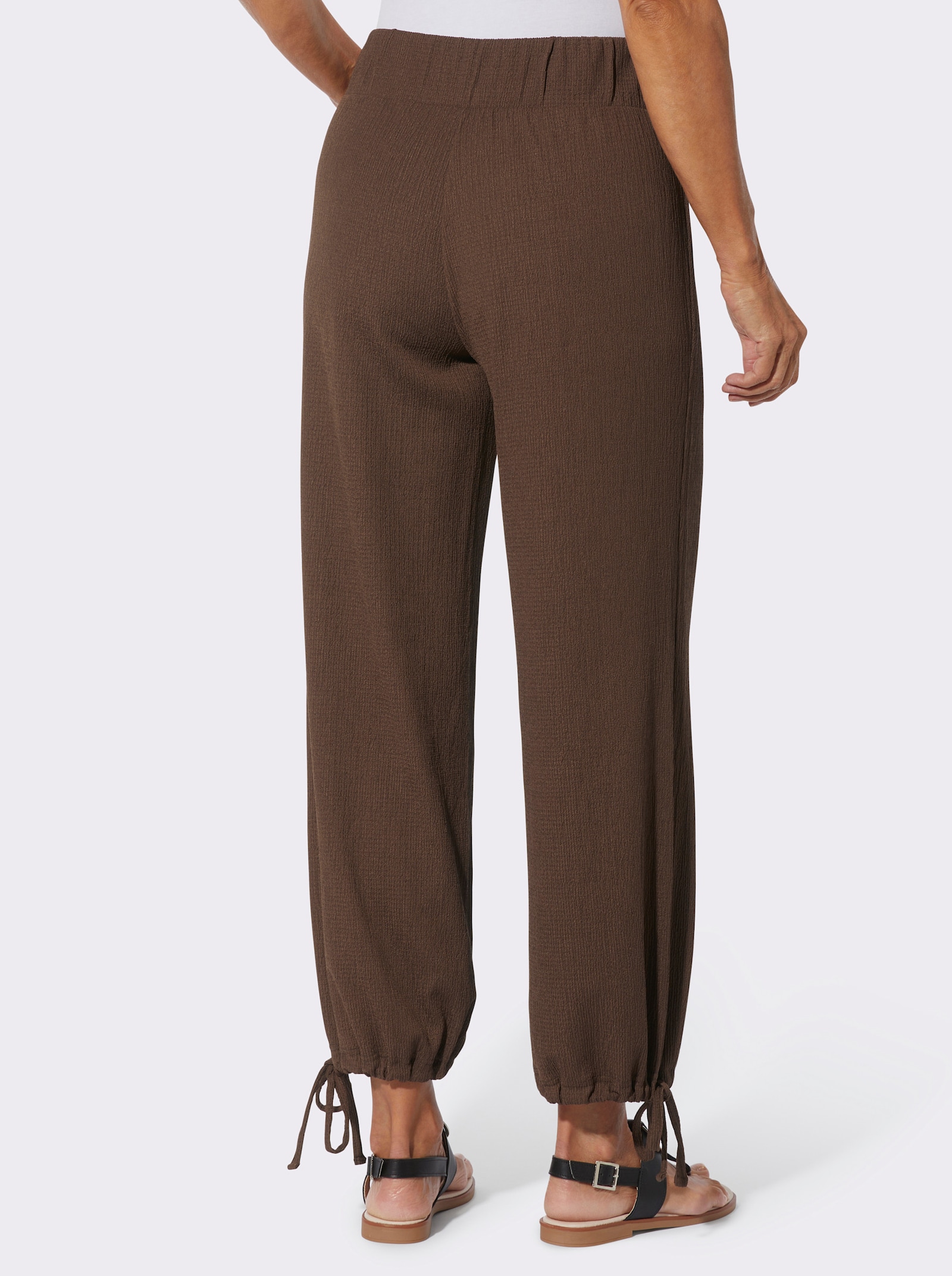 Hose mit weitem Bein - schoko