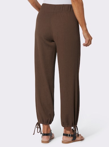 Hose mit weitem Bein - schoko
