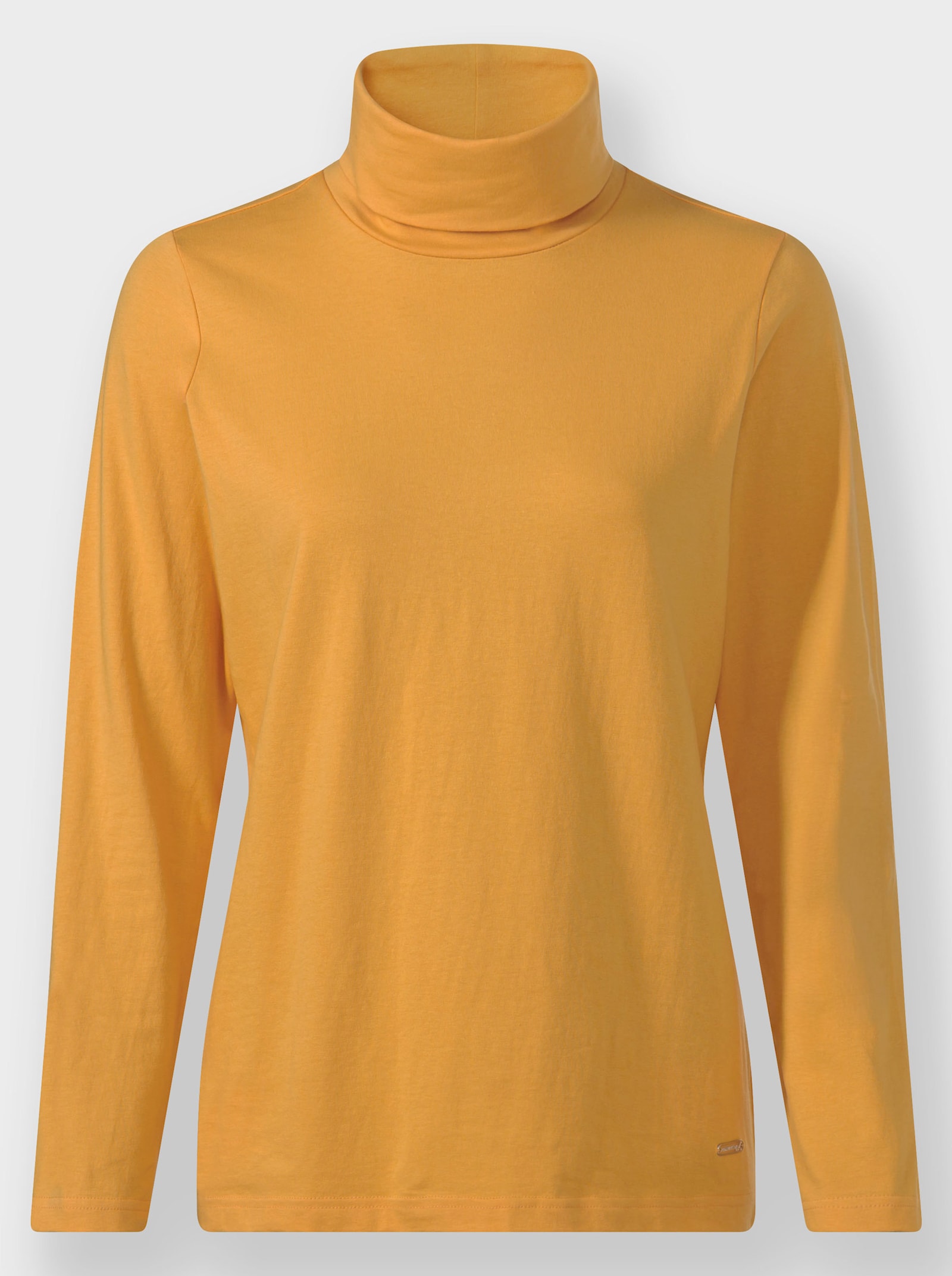 Rollkragenshirt mit langen Ärmeln - ocker