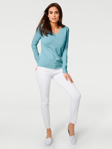 heine V-Pullover - aqua