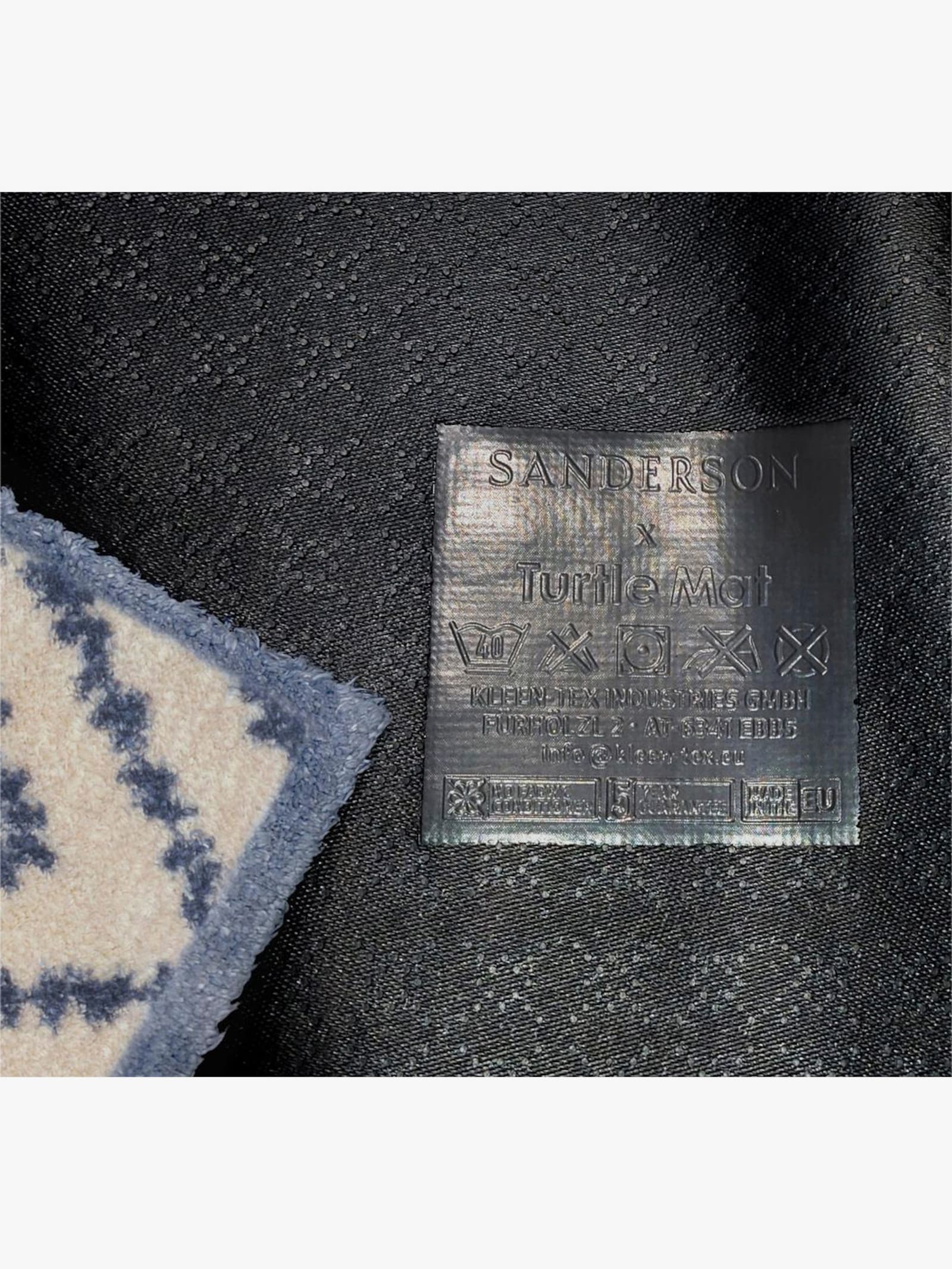 Turtle Mat Fußmatte - ecru-bleu