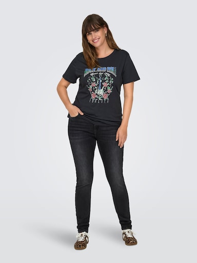 ONLY CARMAKOMA Skinny-fit-Jeans - washed black