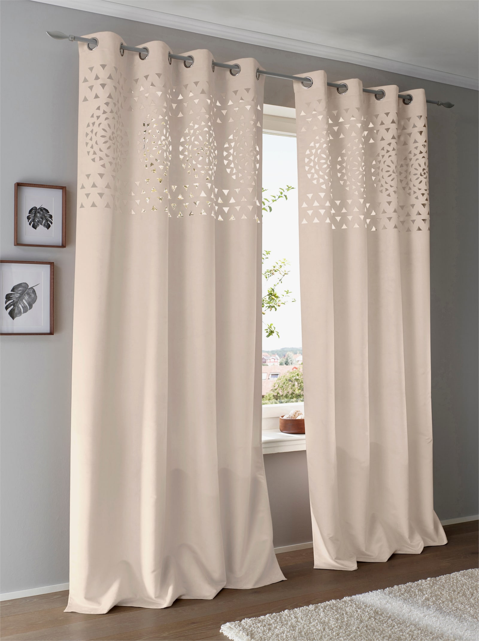 heine home Dekoschal - ecru