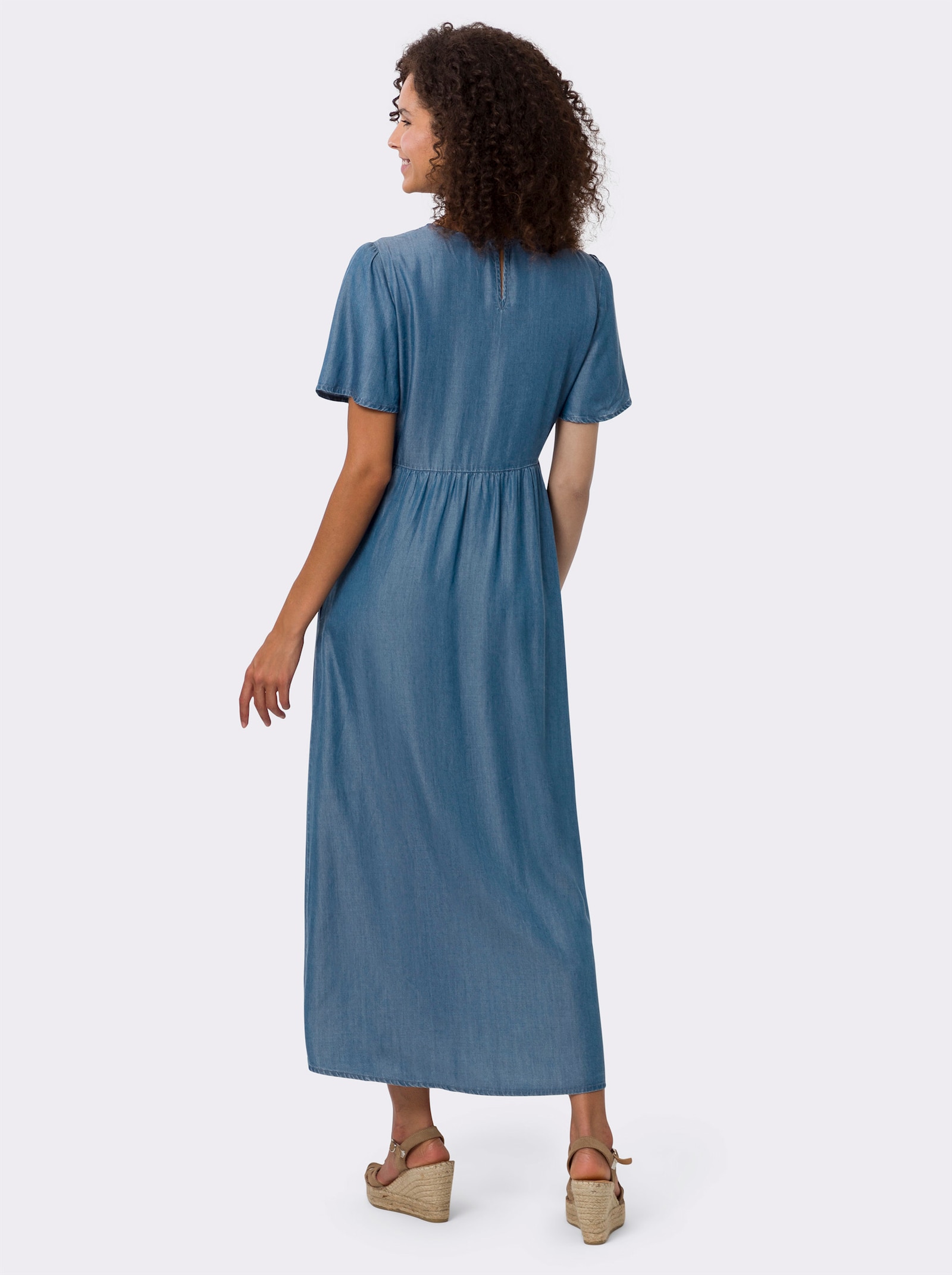 heine Sommerkleid mit Seitentaschen - jeansblau