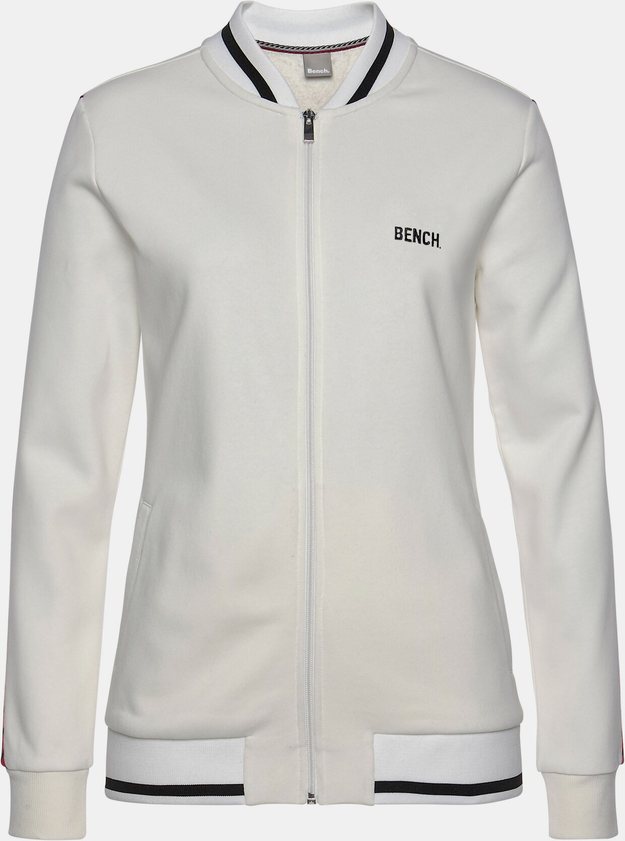 Bench. Sweatjacke - offwhite-ecru-altweiß