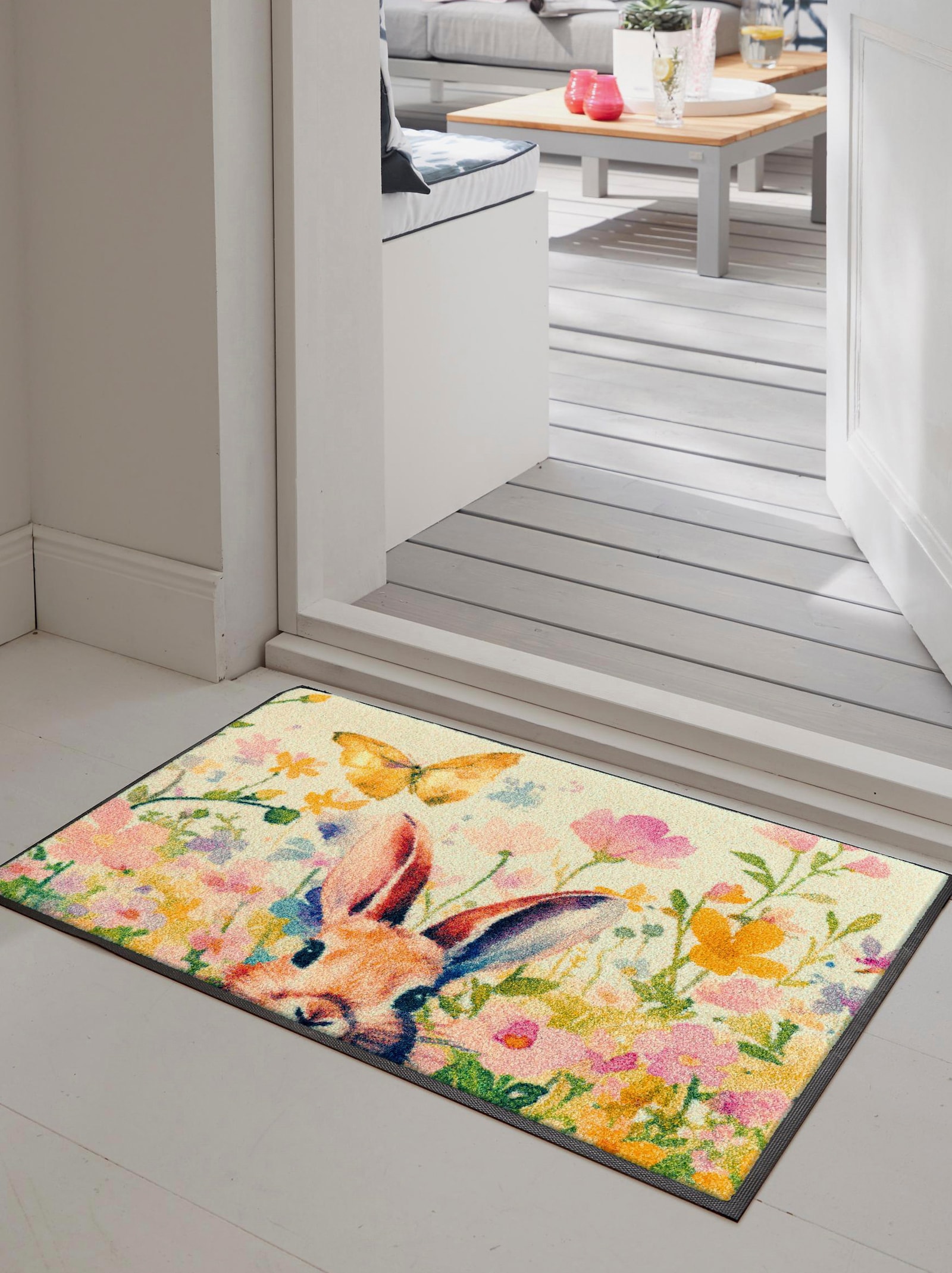 wash+dry by Kleen-Tex Fußmatte - ecru-bunt